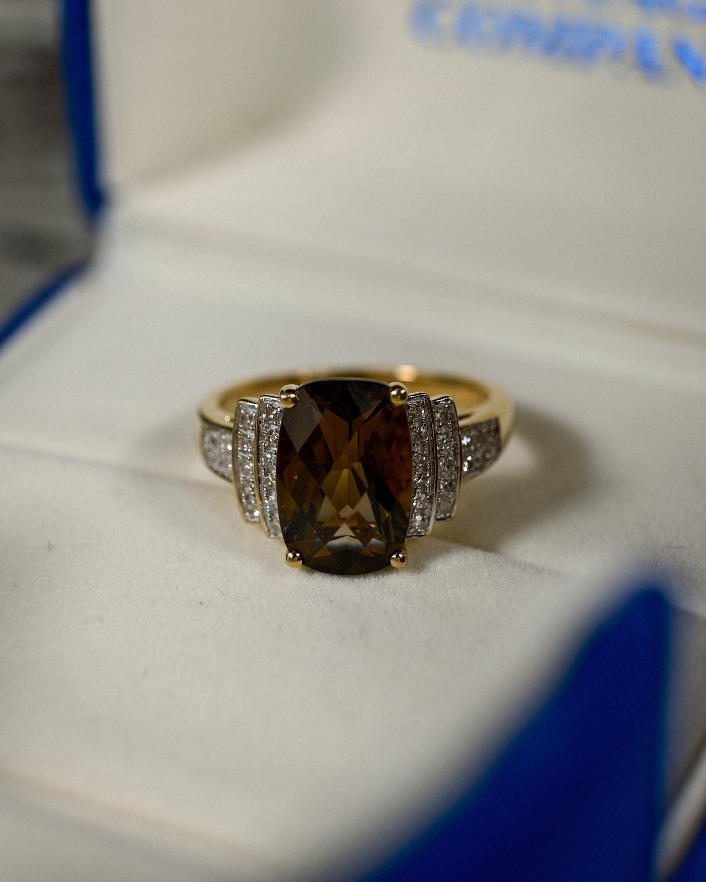 Beatrix • Vintage Rookkwarts & Diamant Cluster