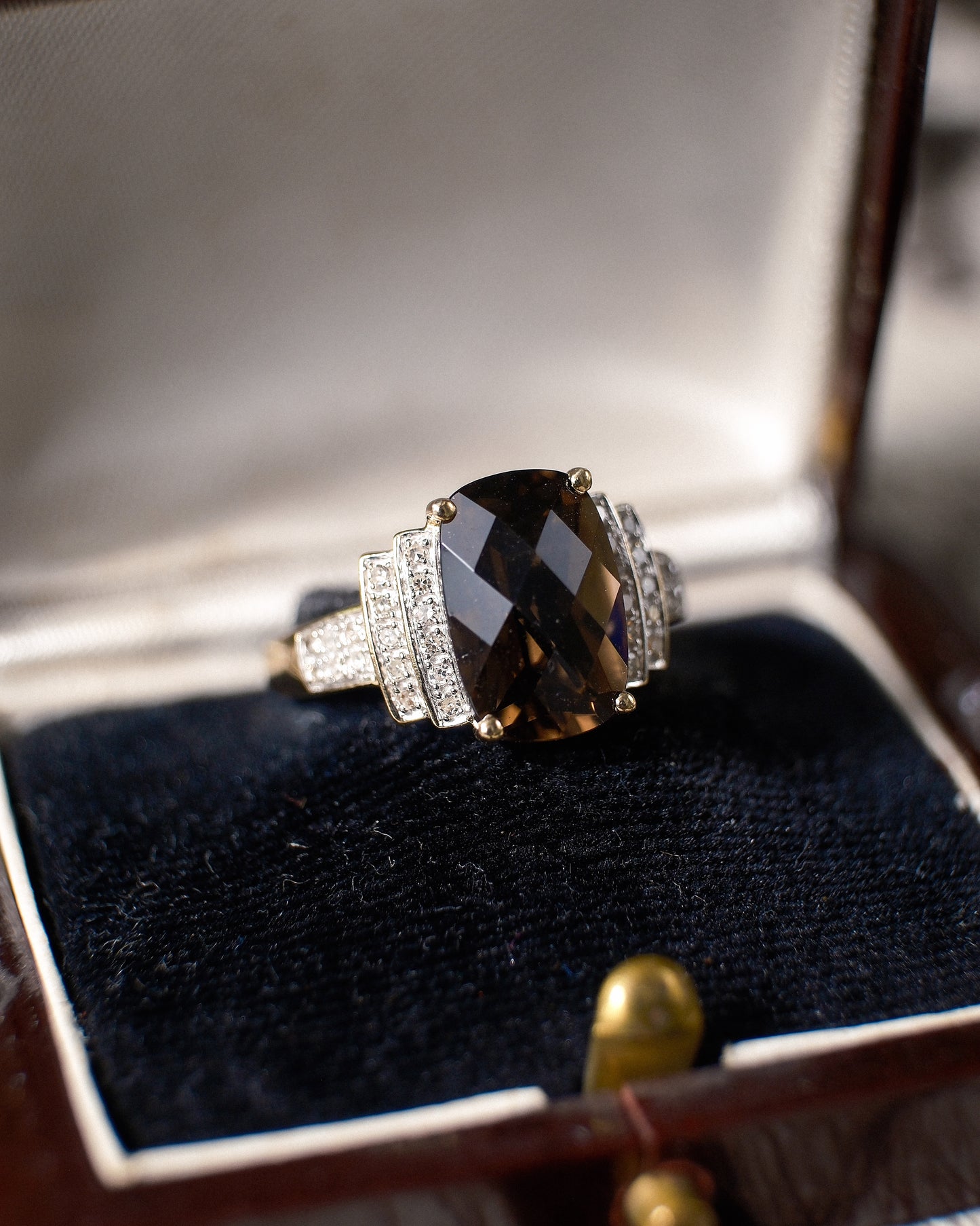 Beatrix • Vintage Rookkwarts & Diamant Cluster