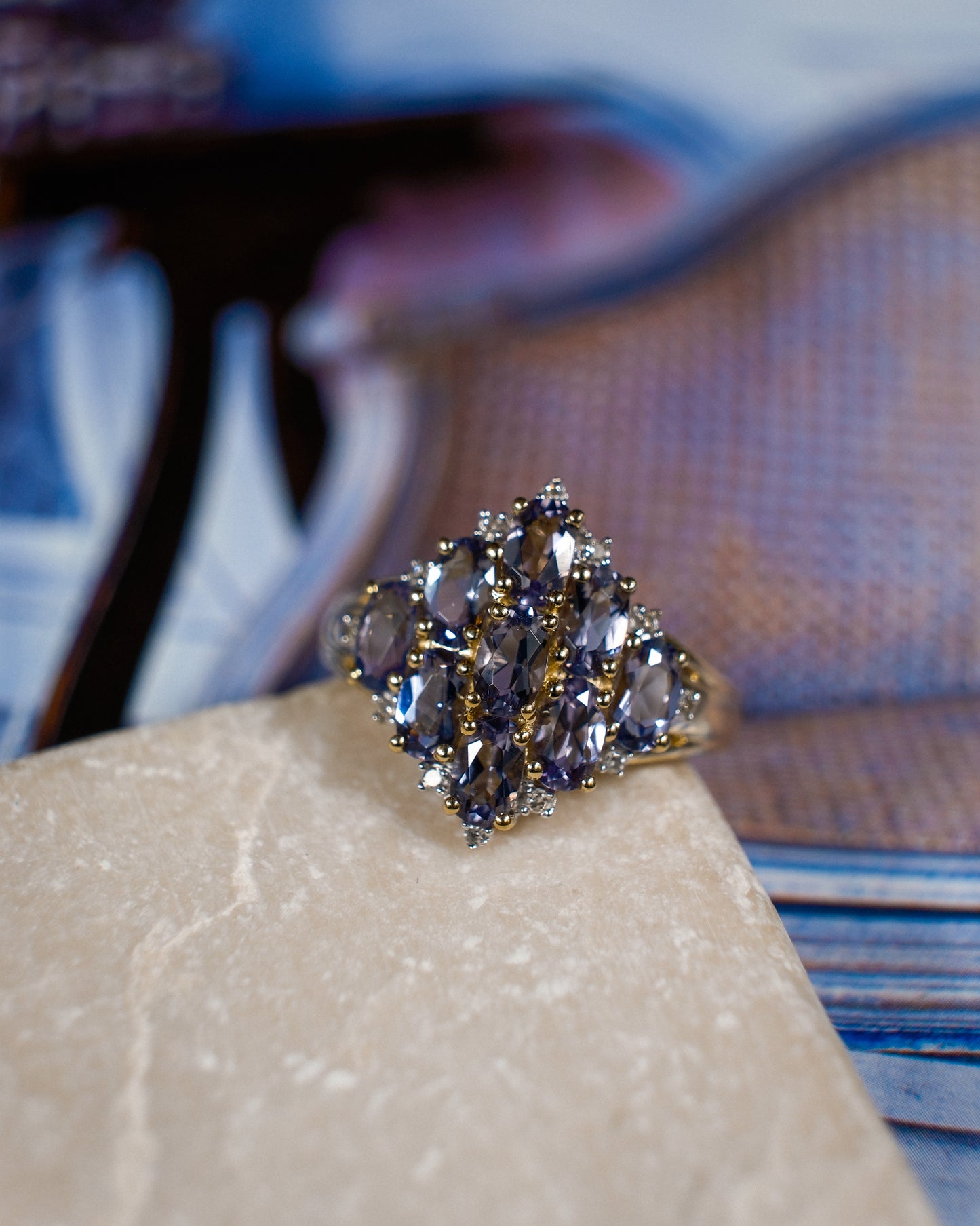 Clarisse • Vintage Ioliet & Diamant Cluster