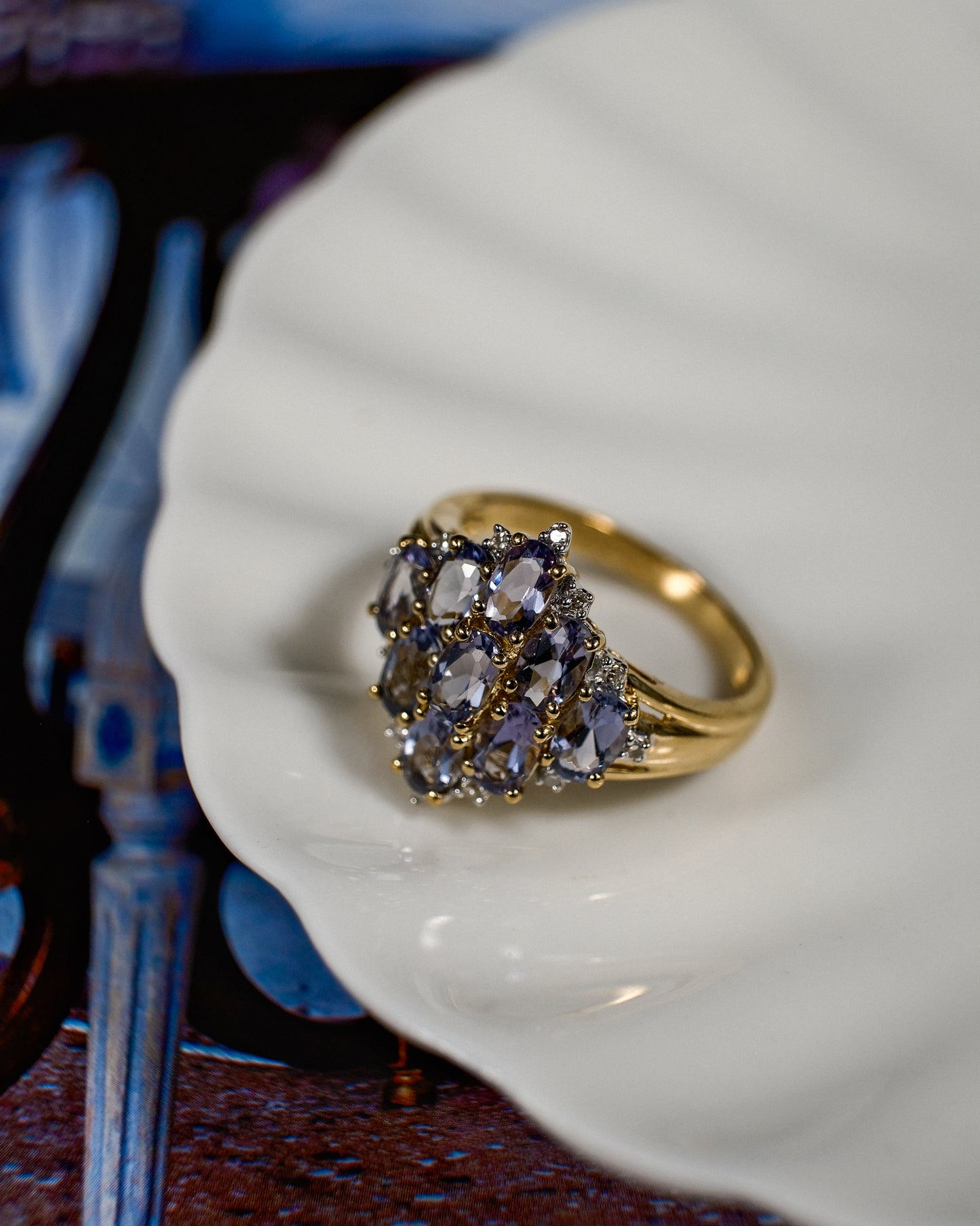 Clarisse • Vintage Ioliet & Diamant Cluster