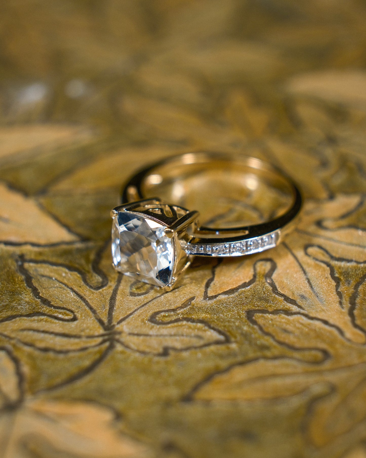 Colette • Vintage Topaas & Diamant Cluster