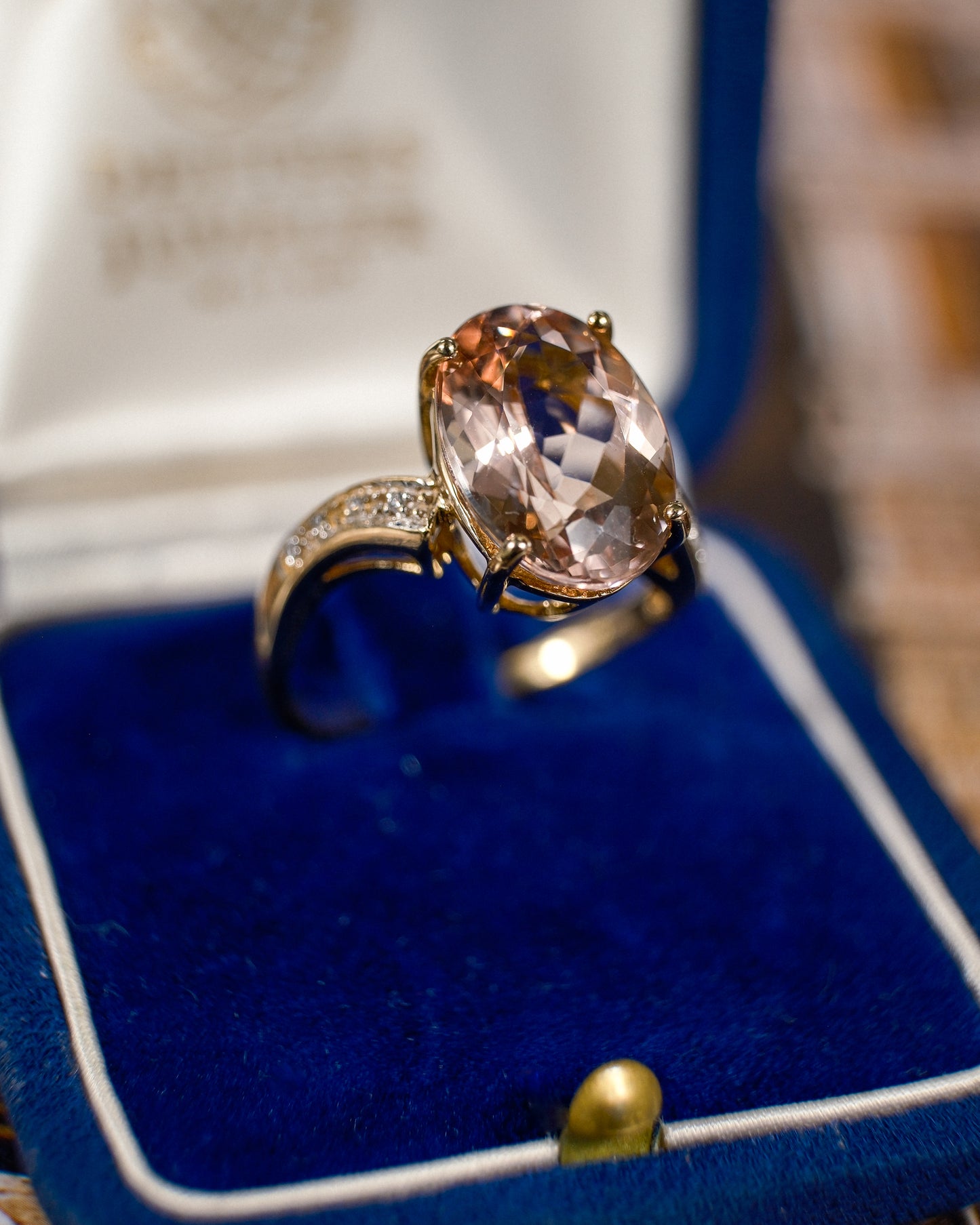 Donatella • Vintage Morganiet & Diamant Cluster