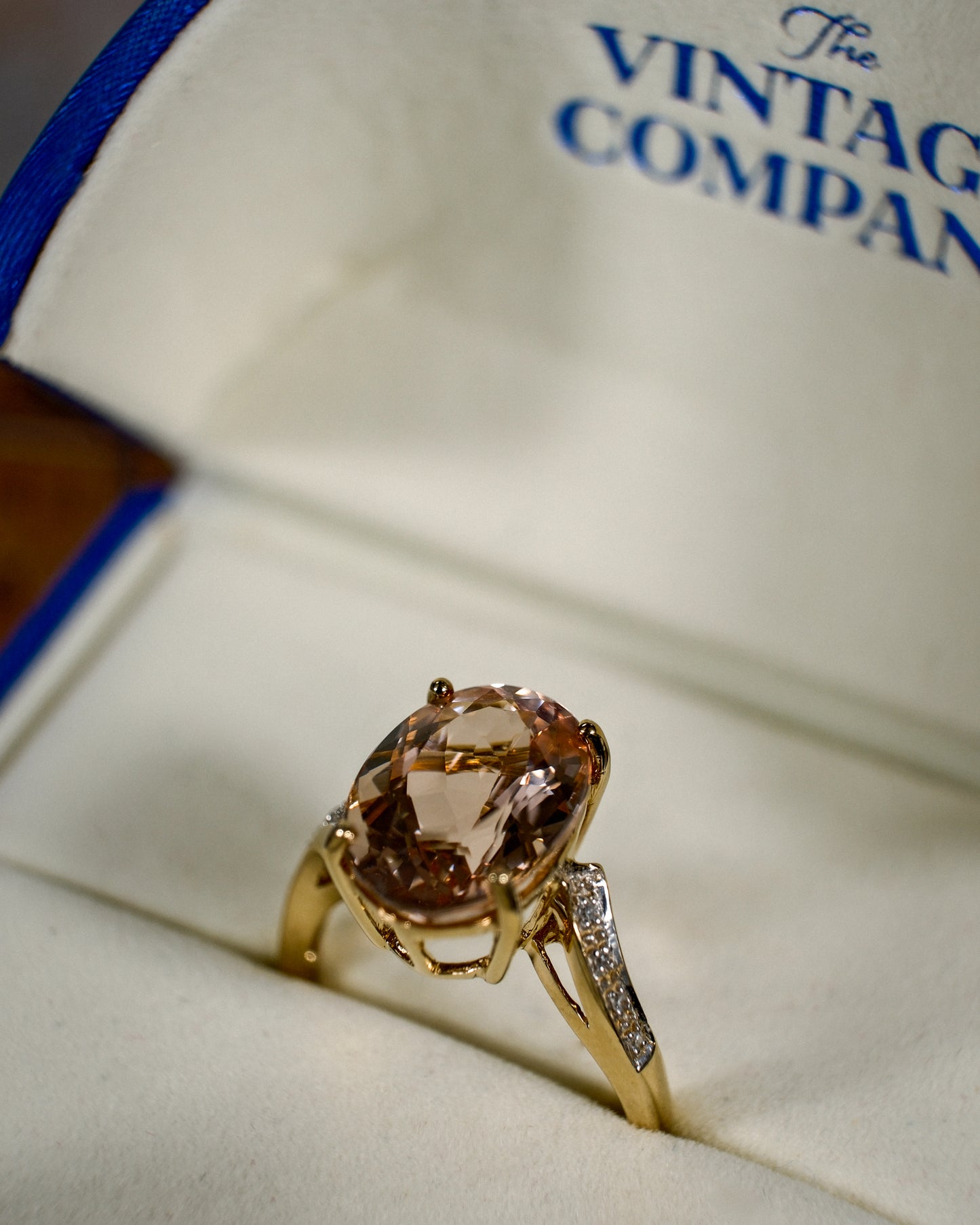 Donatella • Vintage Morganiet & Diamant Cluster