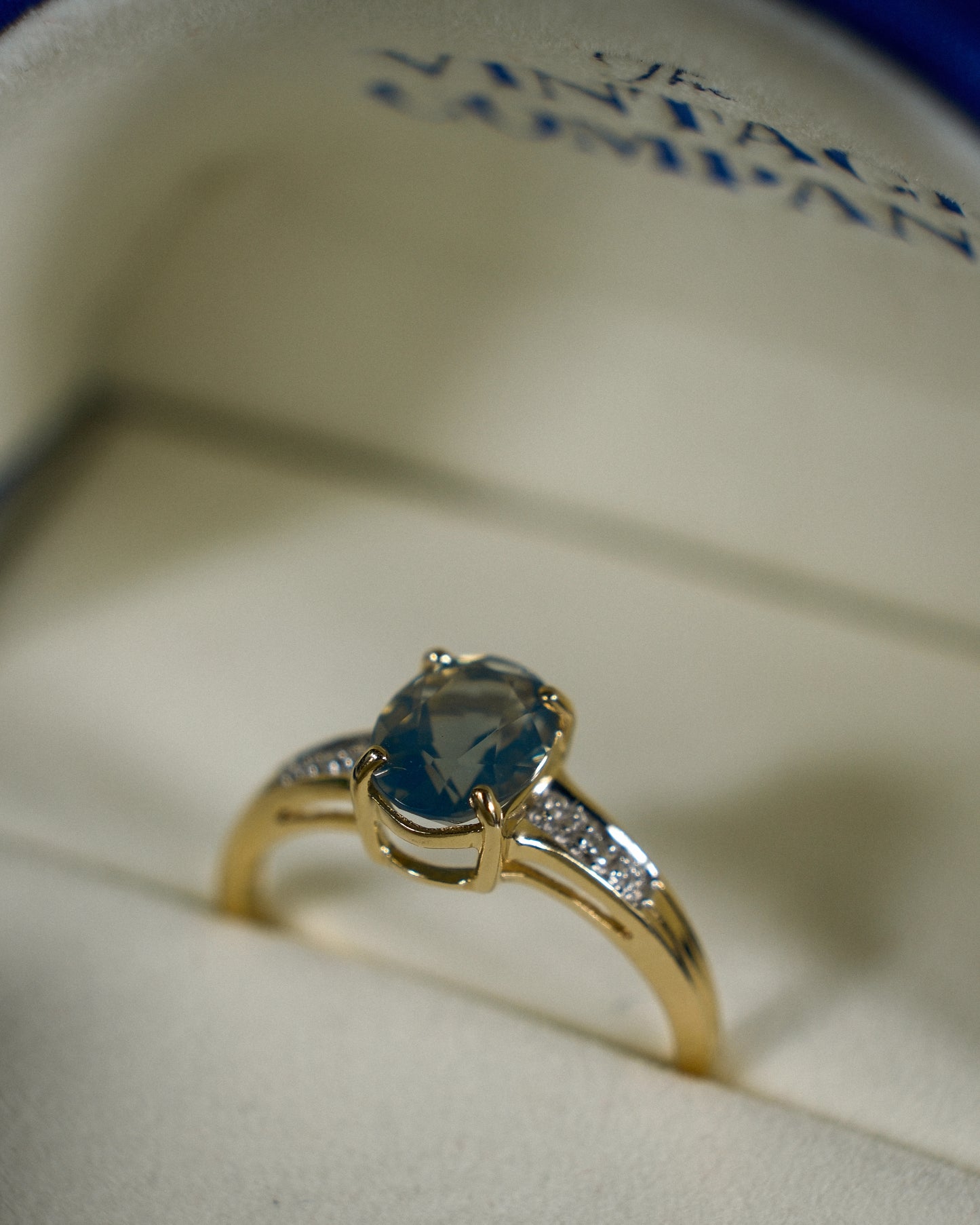 Eloise • Vintage Kwarts & Diamant Cluster