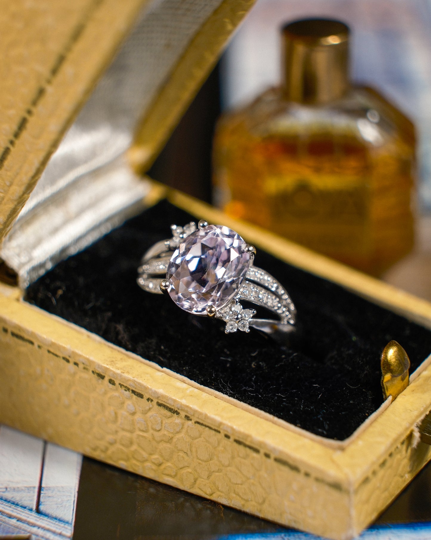 Estelle • Vintage Kunziet & Diamant Cluster