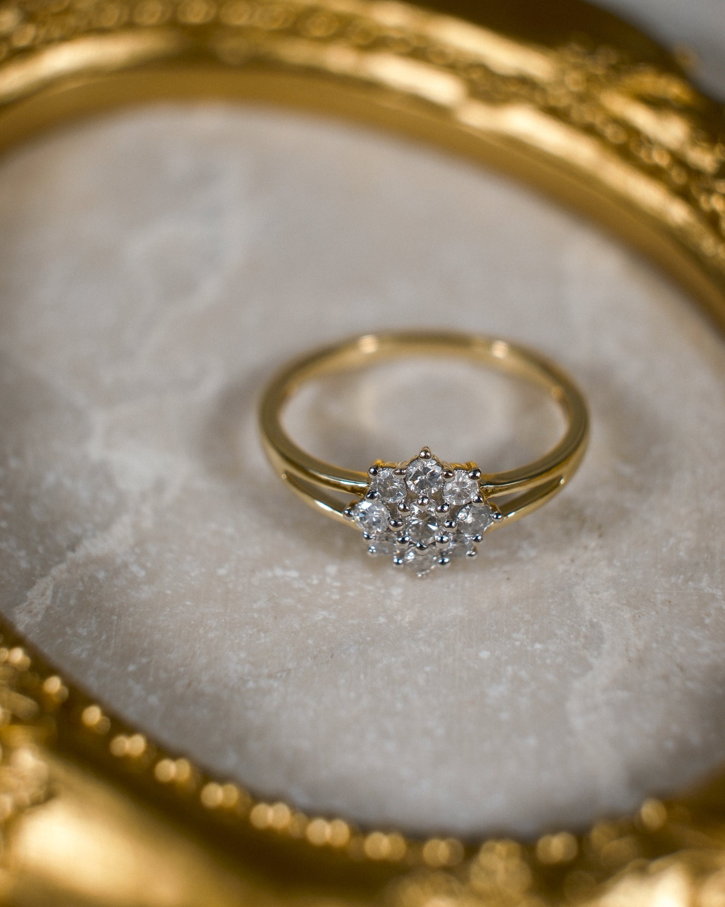 Giselle • Vintage Diamond Cluster