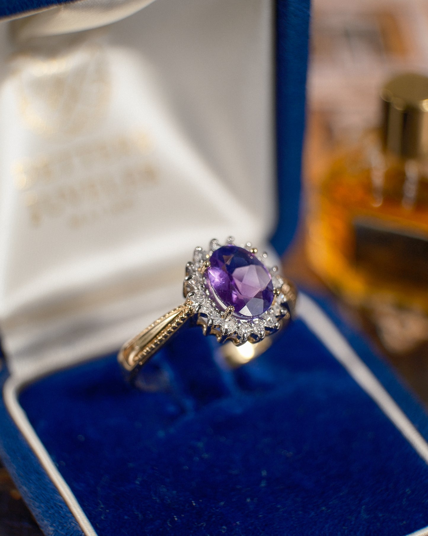 Livia • Vintage Amethist & Diamant Cluster