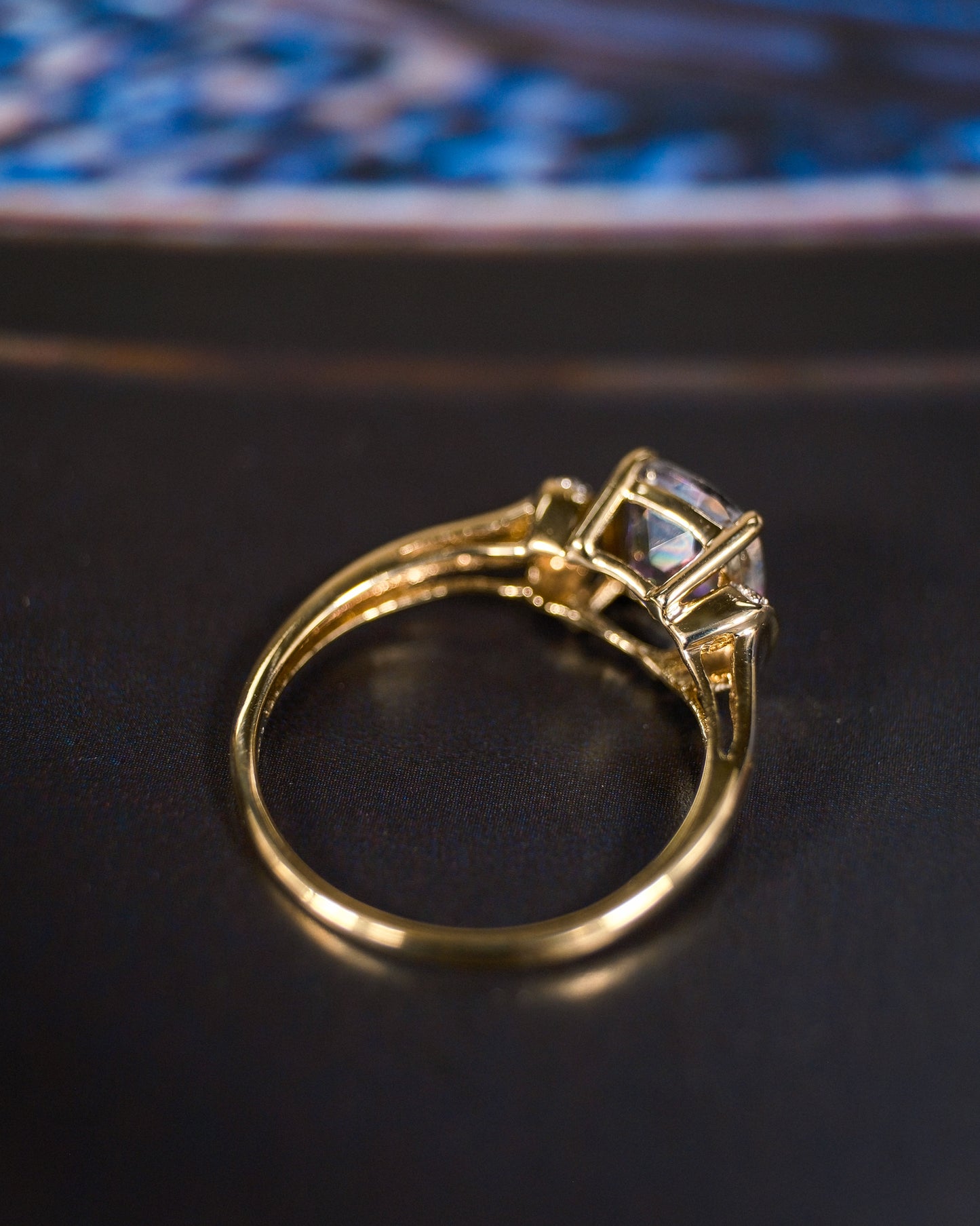 Renata • Vintage Mystic Topaas & Zirkonia Cluster
