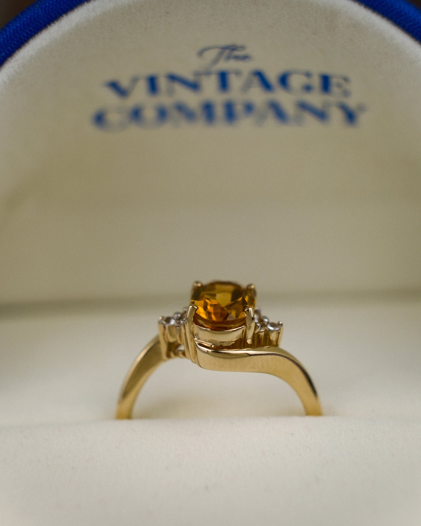 Rosalie • Vintage Citrien & Zirkonia Cluster
