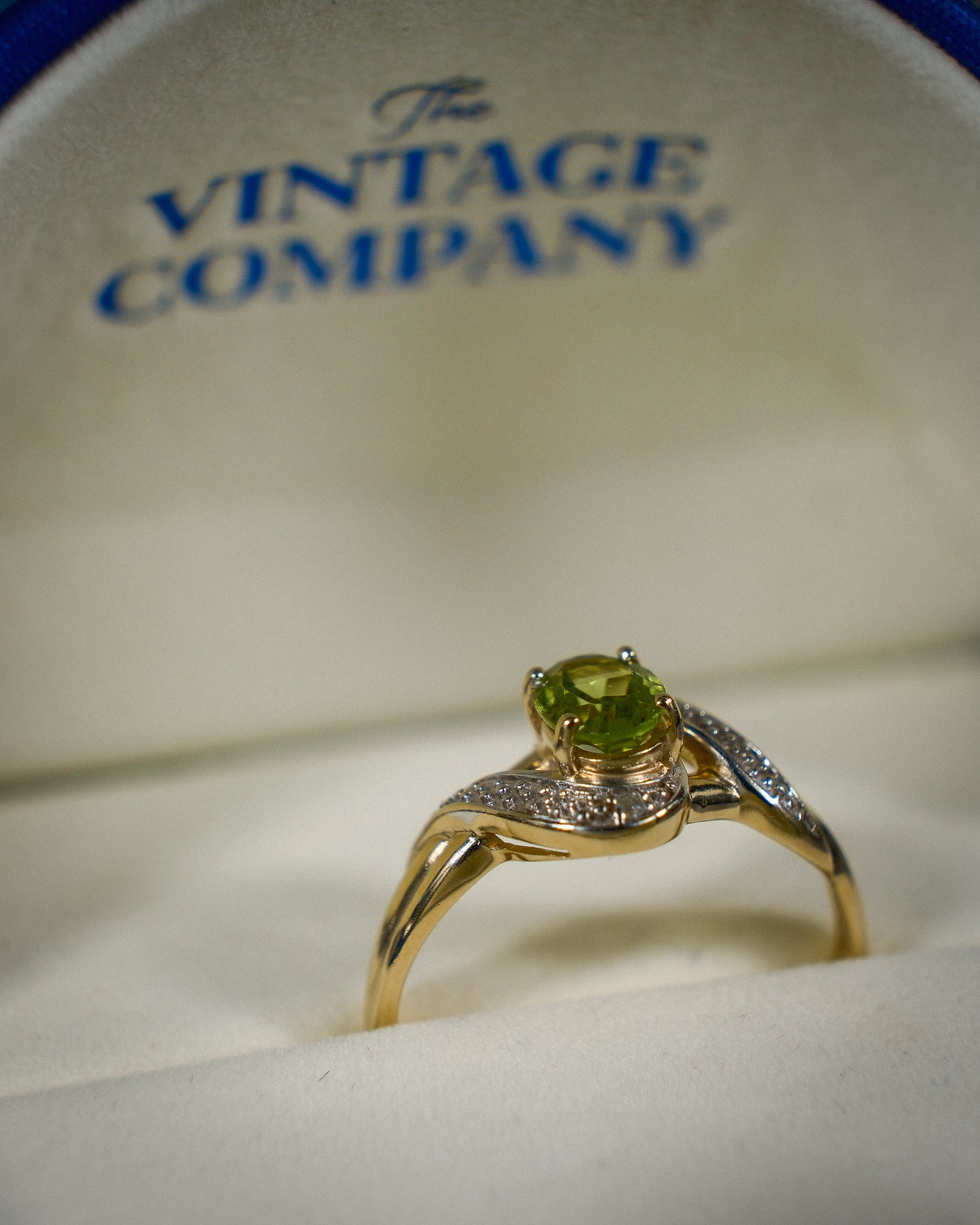 Seraphine • Vintage Peridoot & Diamant Cluster