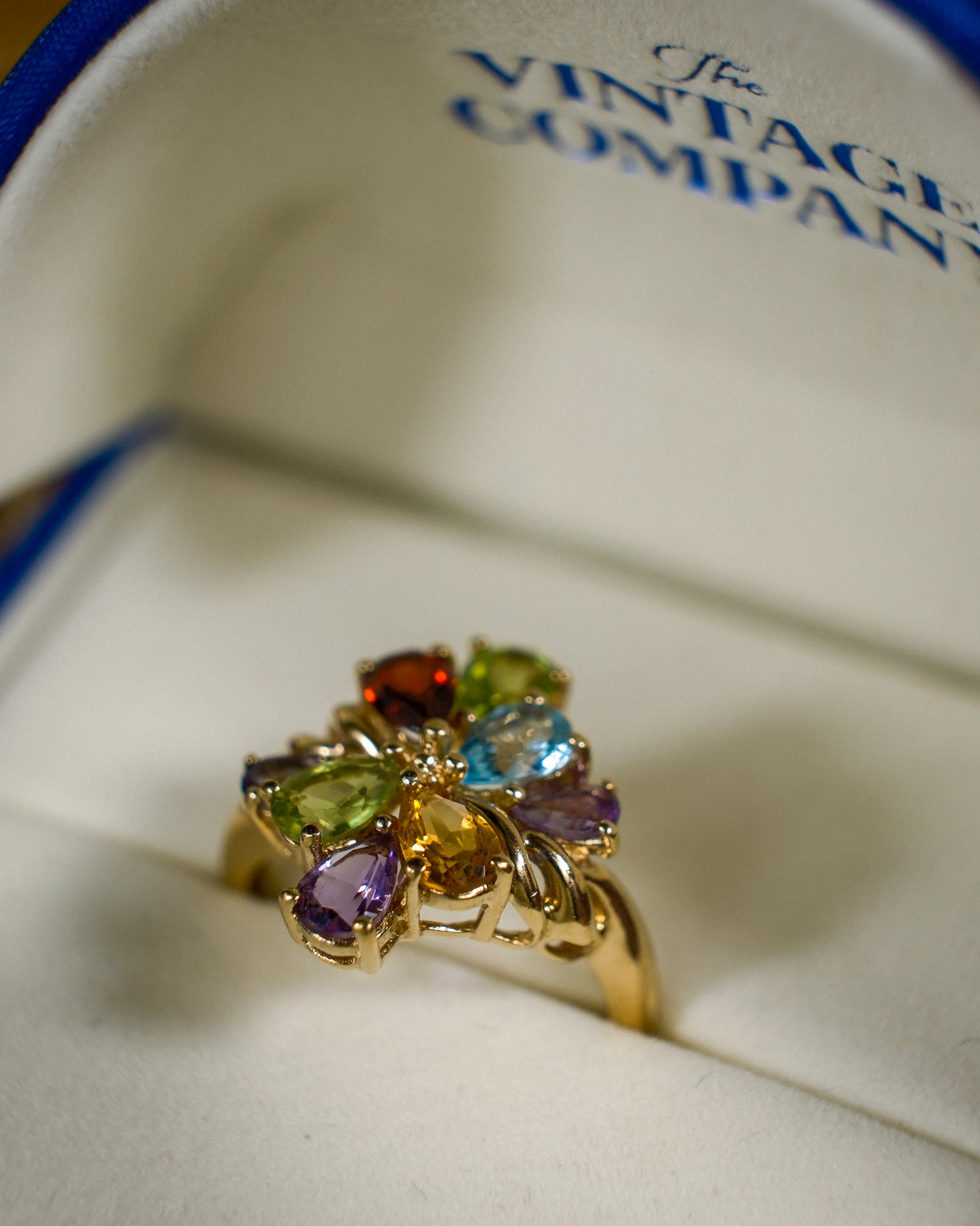 Theodora • Vintage Multi Gemstone Cluster