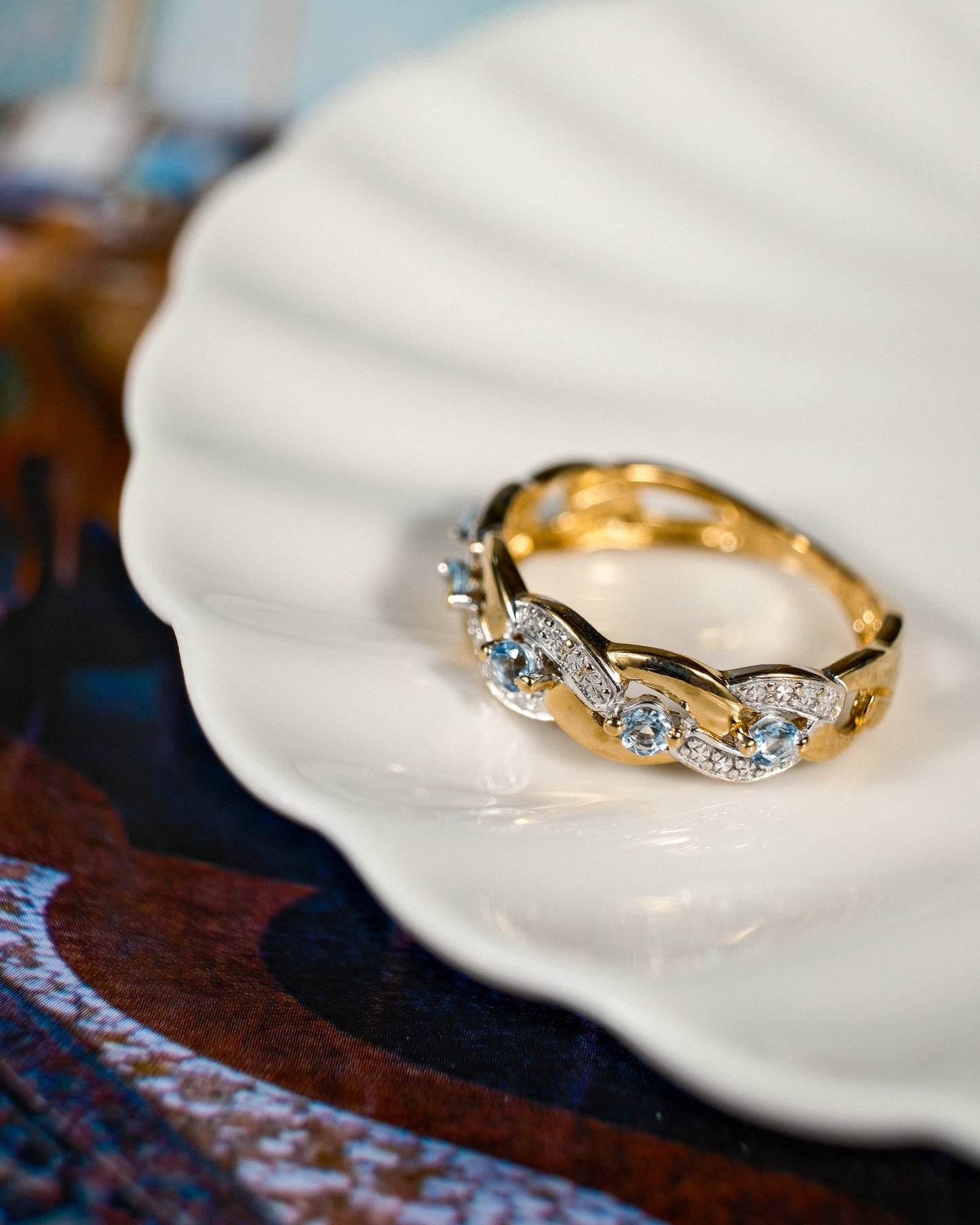 Vera • Vintage Topaas & Diamant Dress