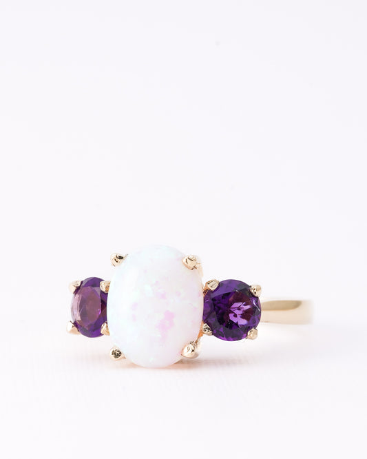 Lauren • Vintage Amethist & Opaal Cluster