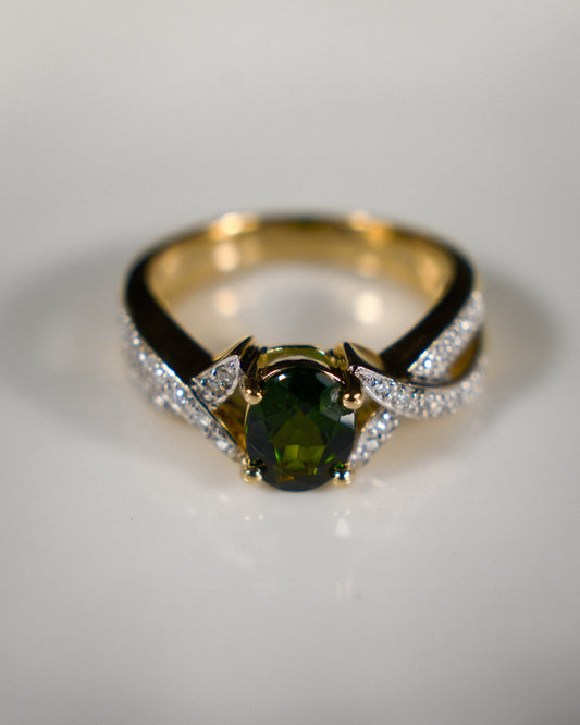 Antoinette • Diopsied & Diamant Cluster