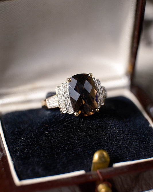 Beatrix • Rookkwarts & Diamant Cluster