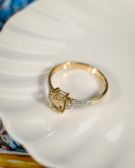 Benedetta • Vintage Kwarts & Zirkonia Cluster