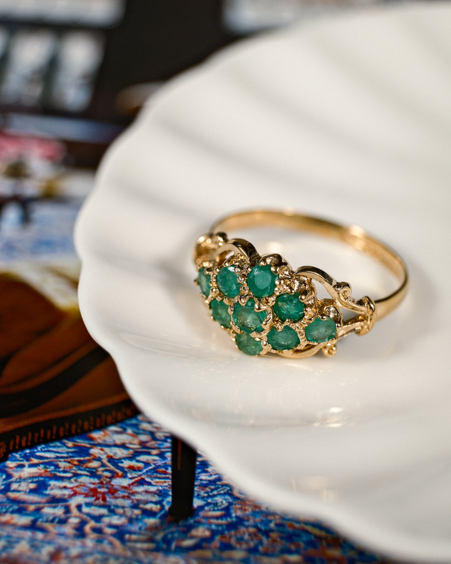 Carina • Vintage Smaragd Cluster