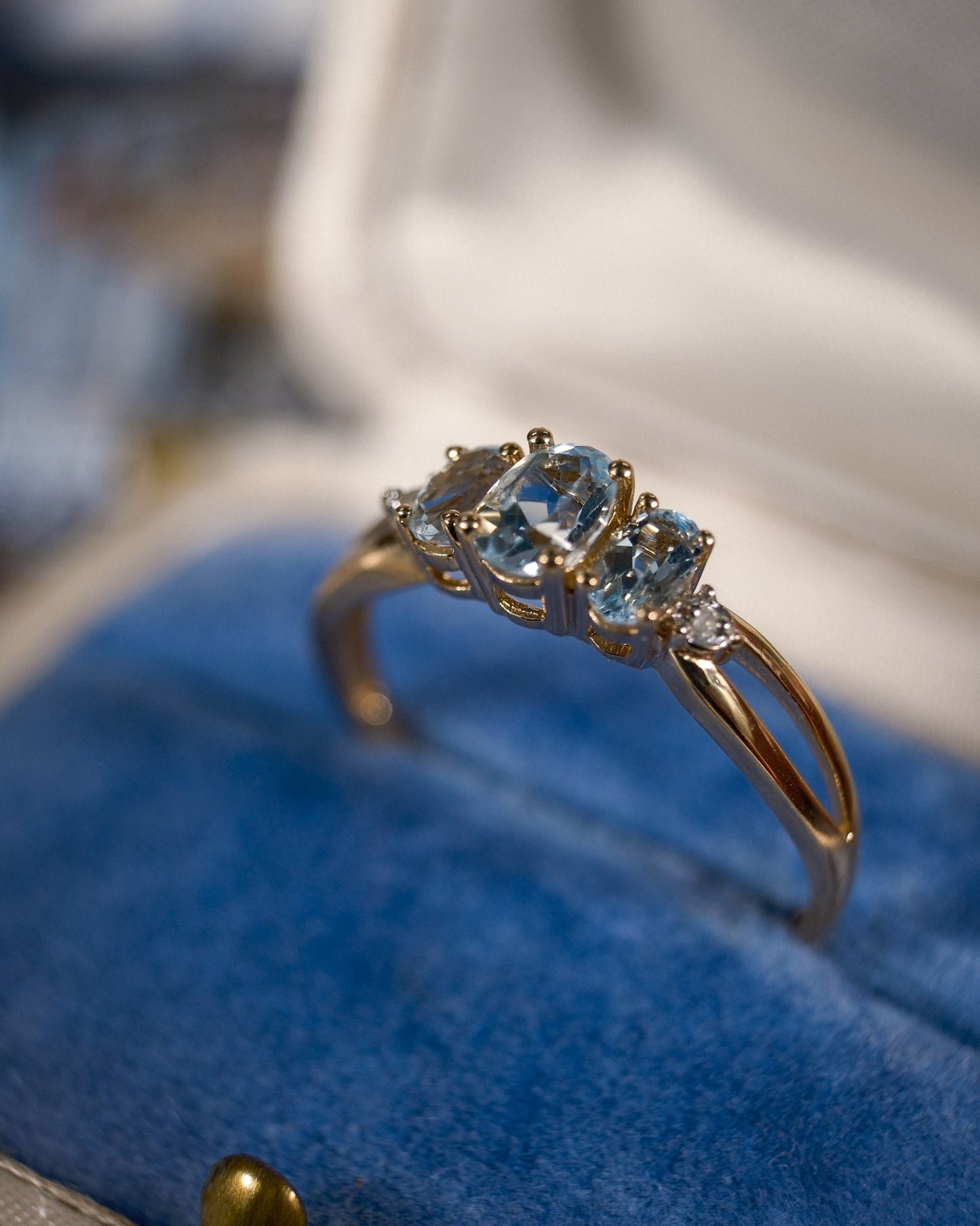 Chiara • Vintage Aquamarijn & Diamant Dress