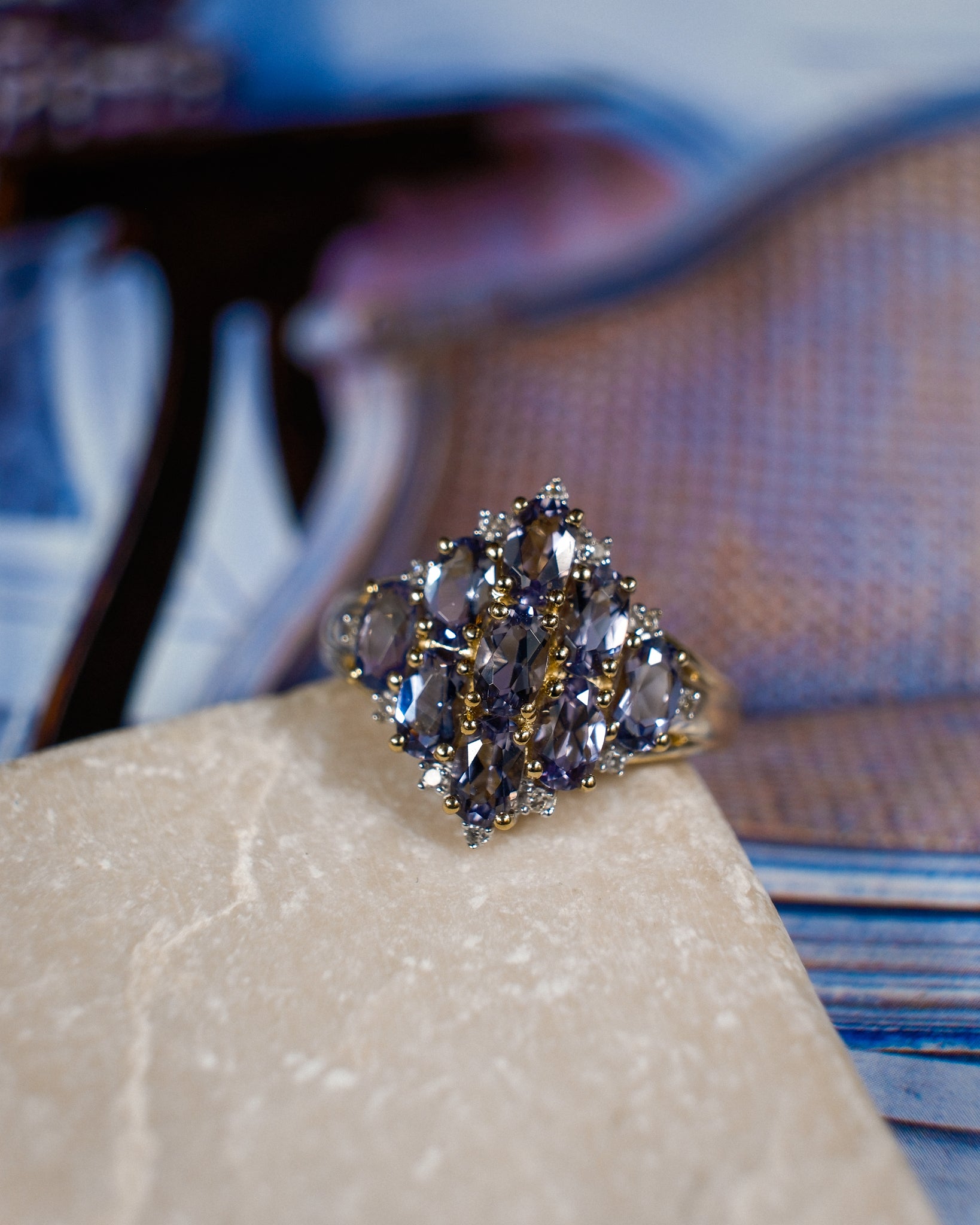 Clarisse • Vintage Ioliet & Diamant Cluster