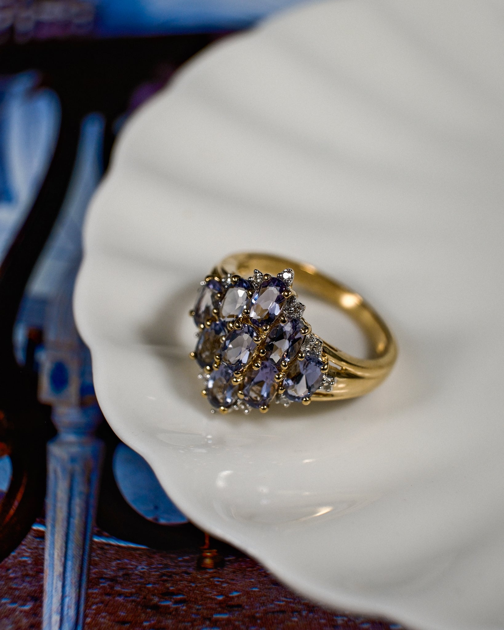 Clarisse • Vintage Ioliet & Diamant Cluster