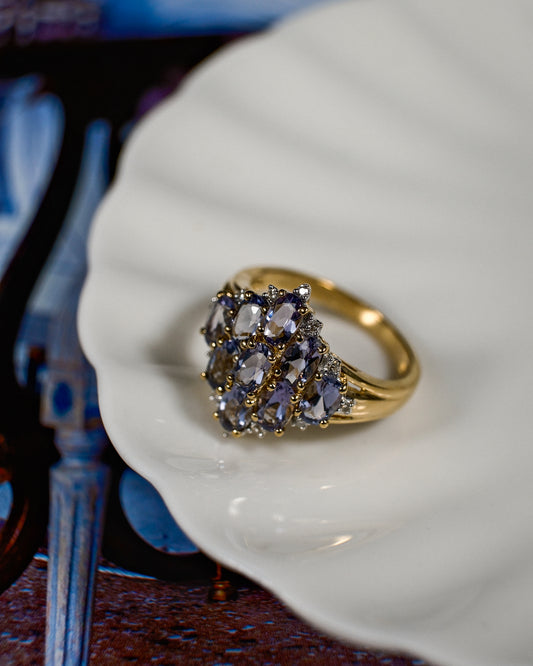 Clarisse • Vintage Ioliet & Diamant Cluster