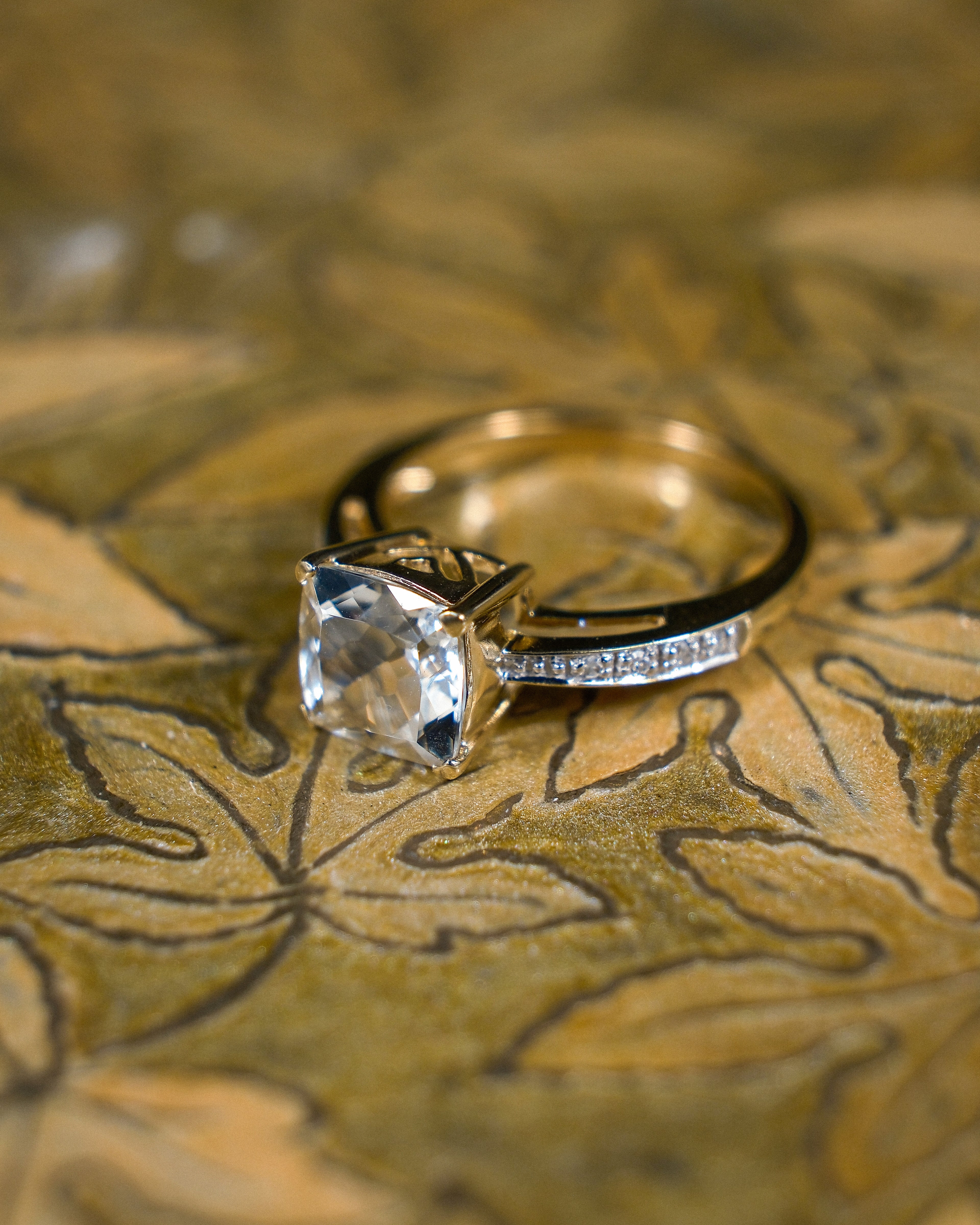 Colette • Vintage Topaas & Diamant Cluster