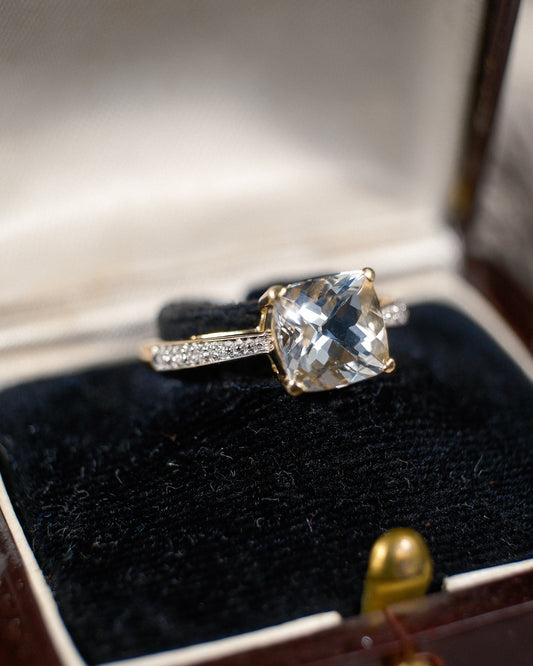Colette • Topaas & Diamant Cluster
