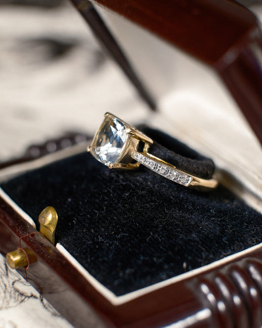 Colette • Topaas & Diamant Cluster