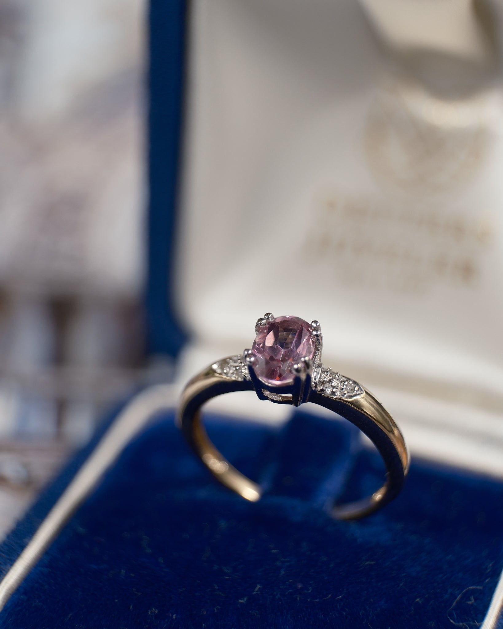 Daphne • Vintage Roze Topaas & Diamant Dress