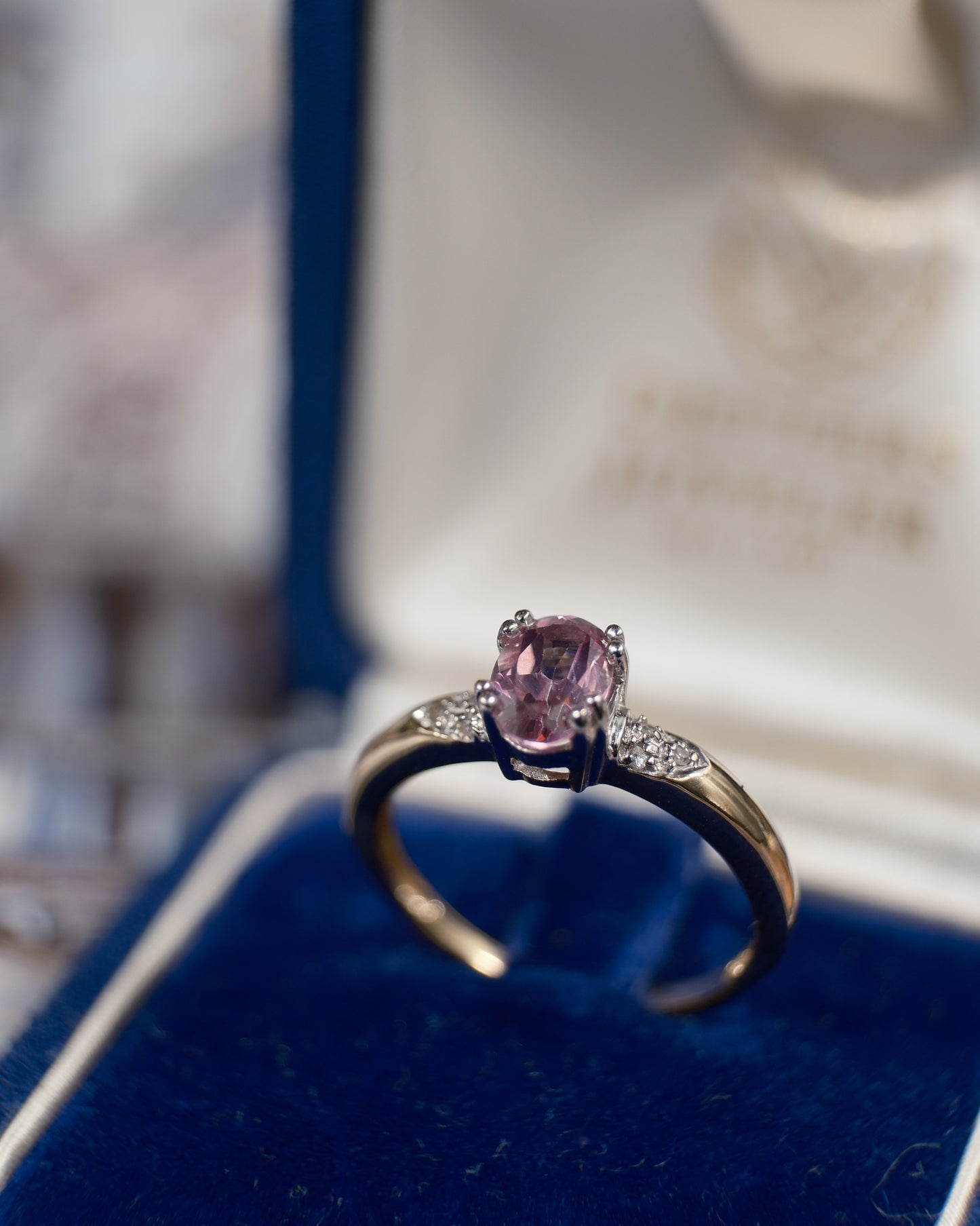 Daphne • Vintage Roze Topaas & Diamant Dress