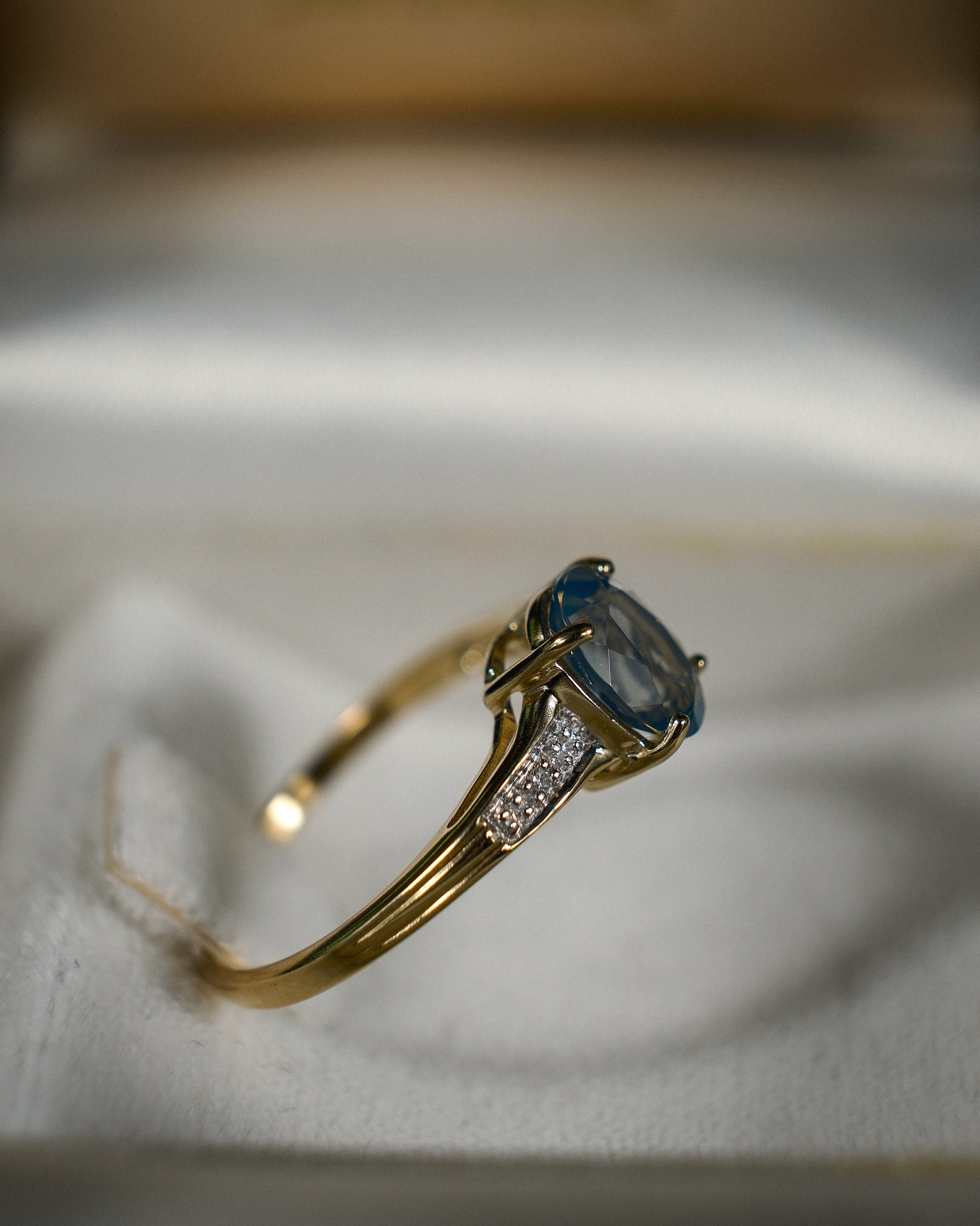 Eloise • Vintage Kwarts & Diamant Cluster