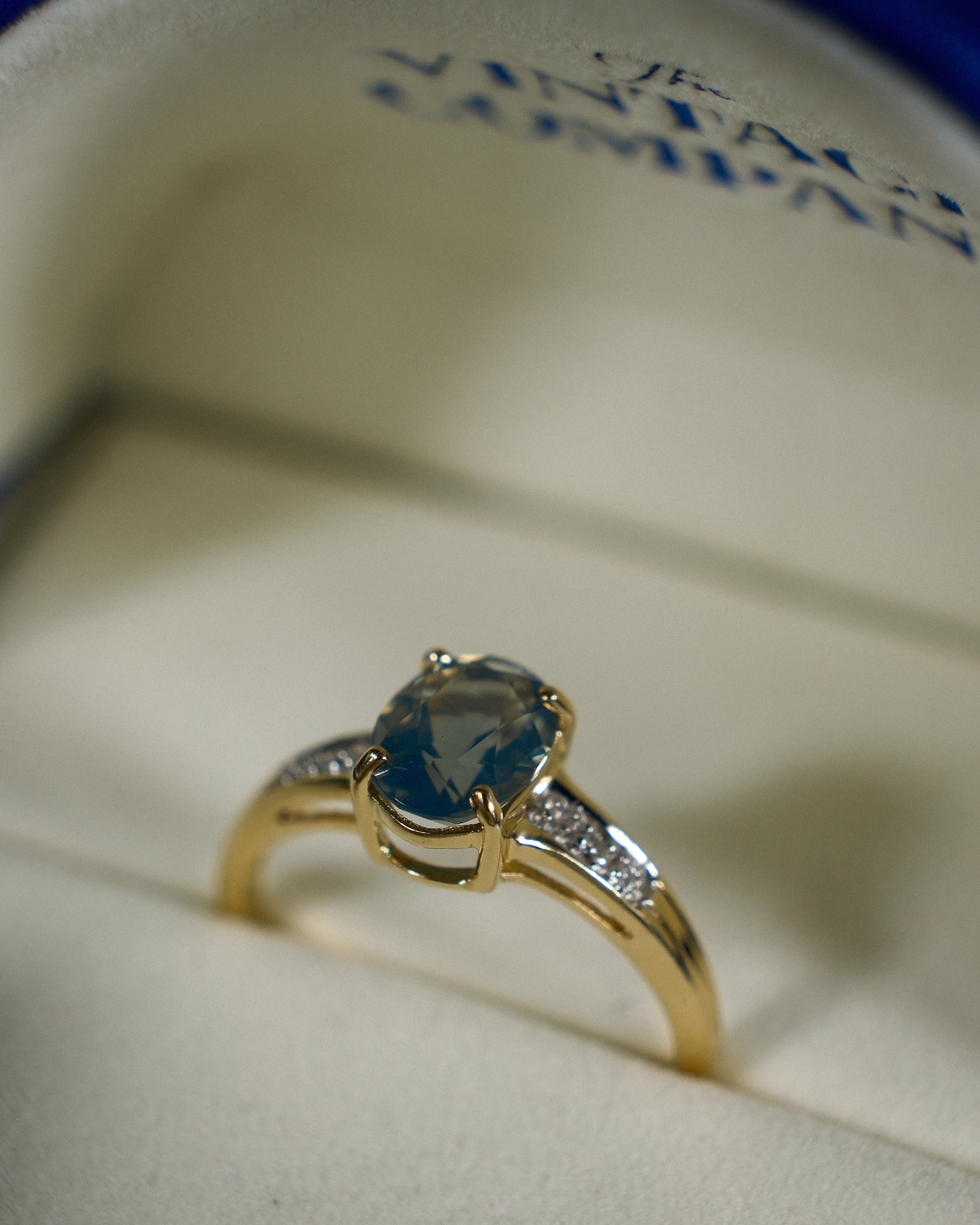 Eloise • Vintage Kwarts & Diamant Cluster
