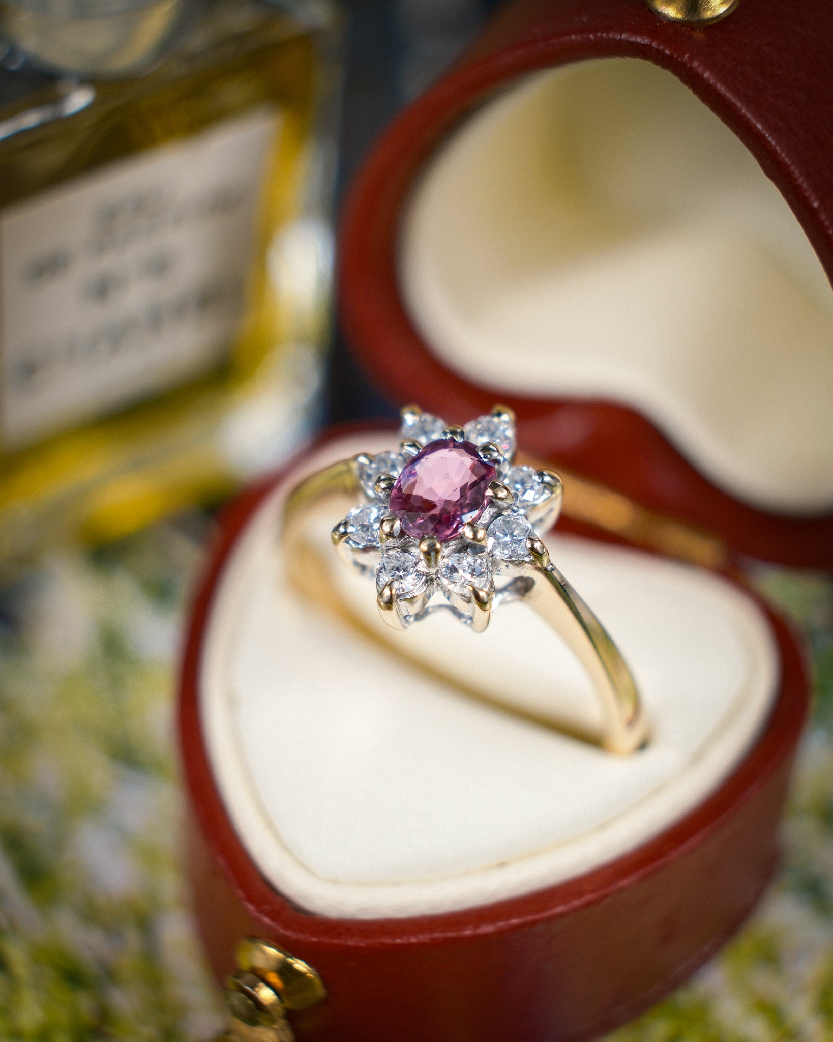 Fiorenza • Vintage Robijn & Diamant Cluster