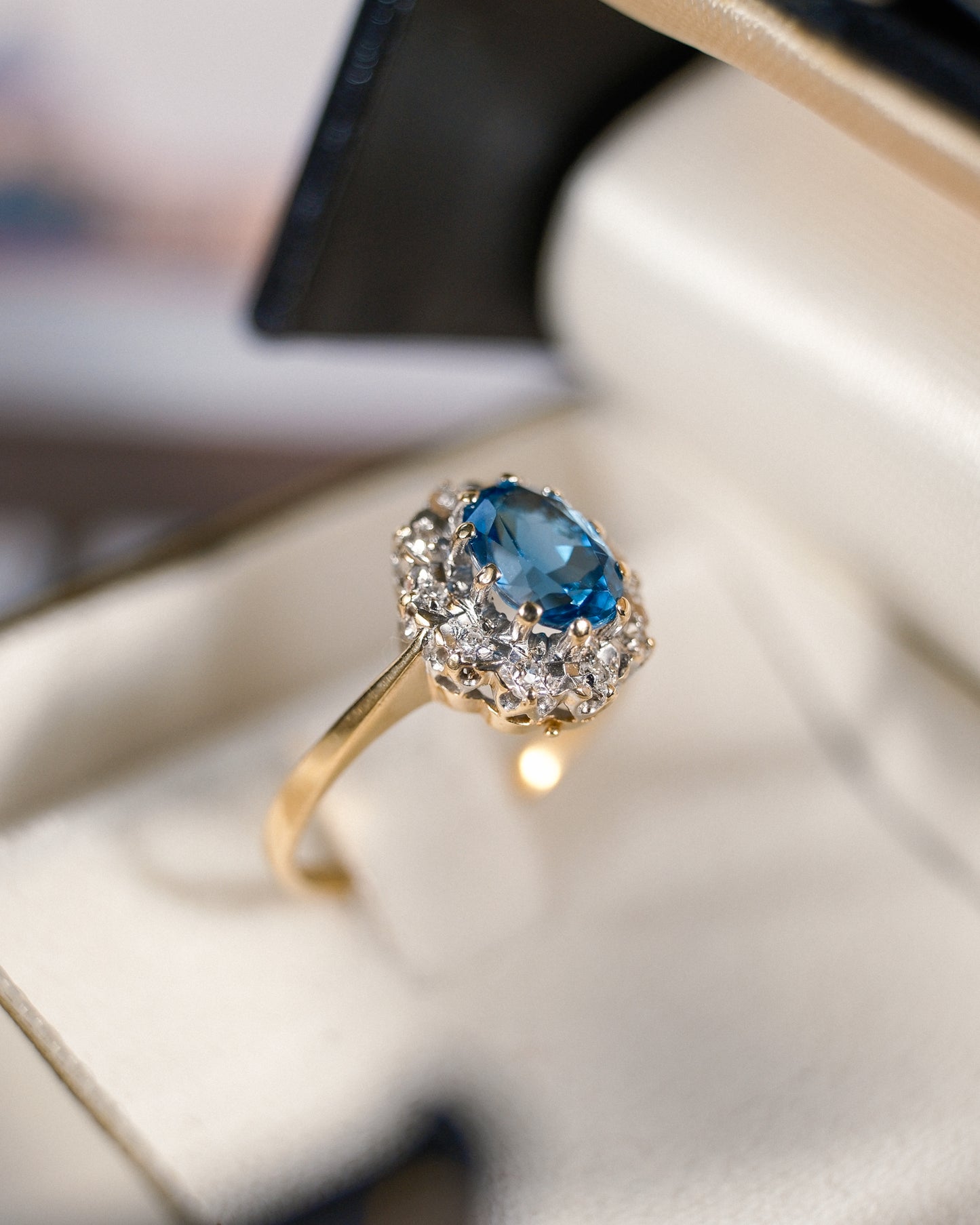 Giada • Vintage Topaas & Diamant Cluster