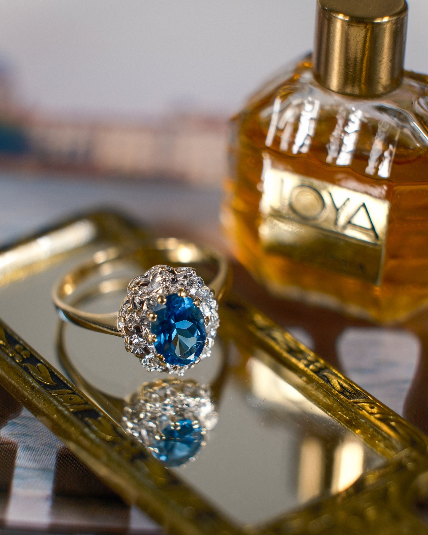 Giada • Vintage Topaas & Diamant Cluster