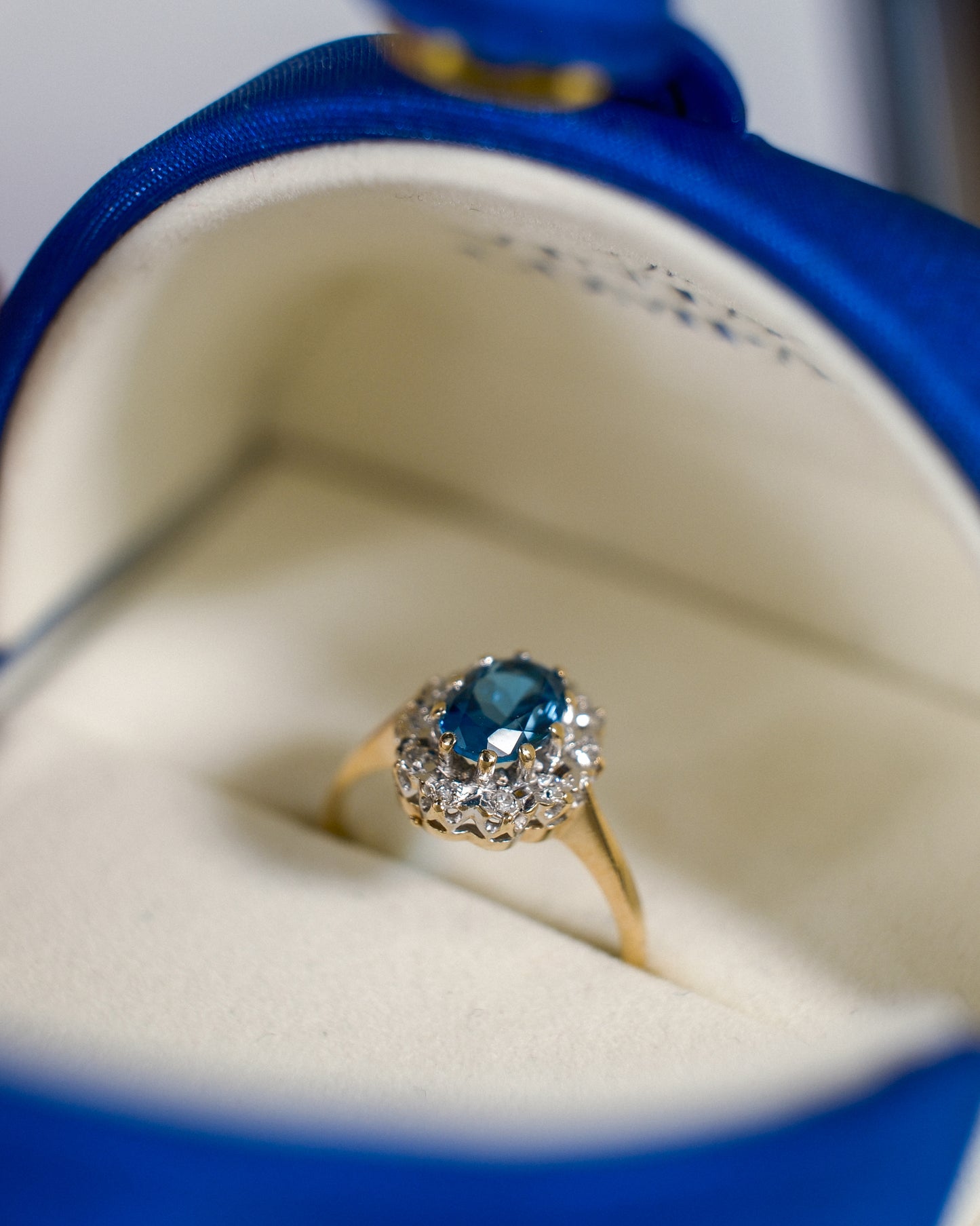 Giada • Vintage Topaas & Diamant Cluster