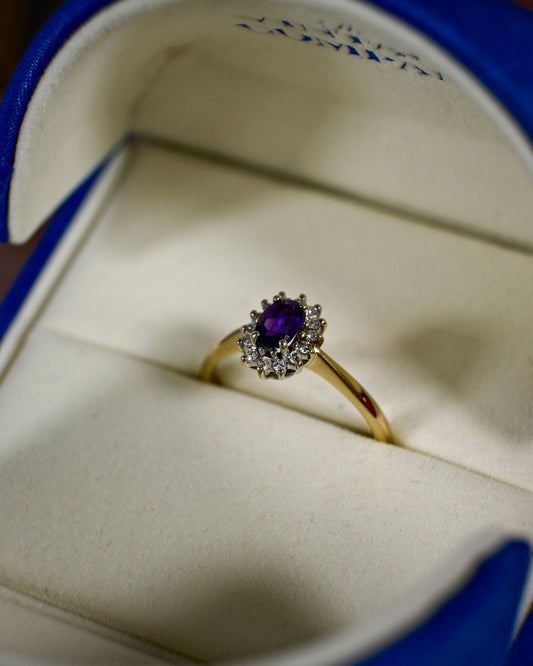 Giulia • Vintage Amethist & Diamant Cluster