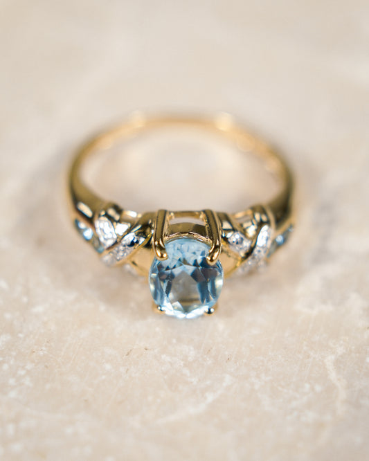 Paolina • Vintage Topaas & Diamant Cluster