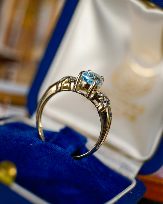 Paolina • Vintage Topaas & Diamant Cluster