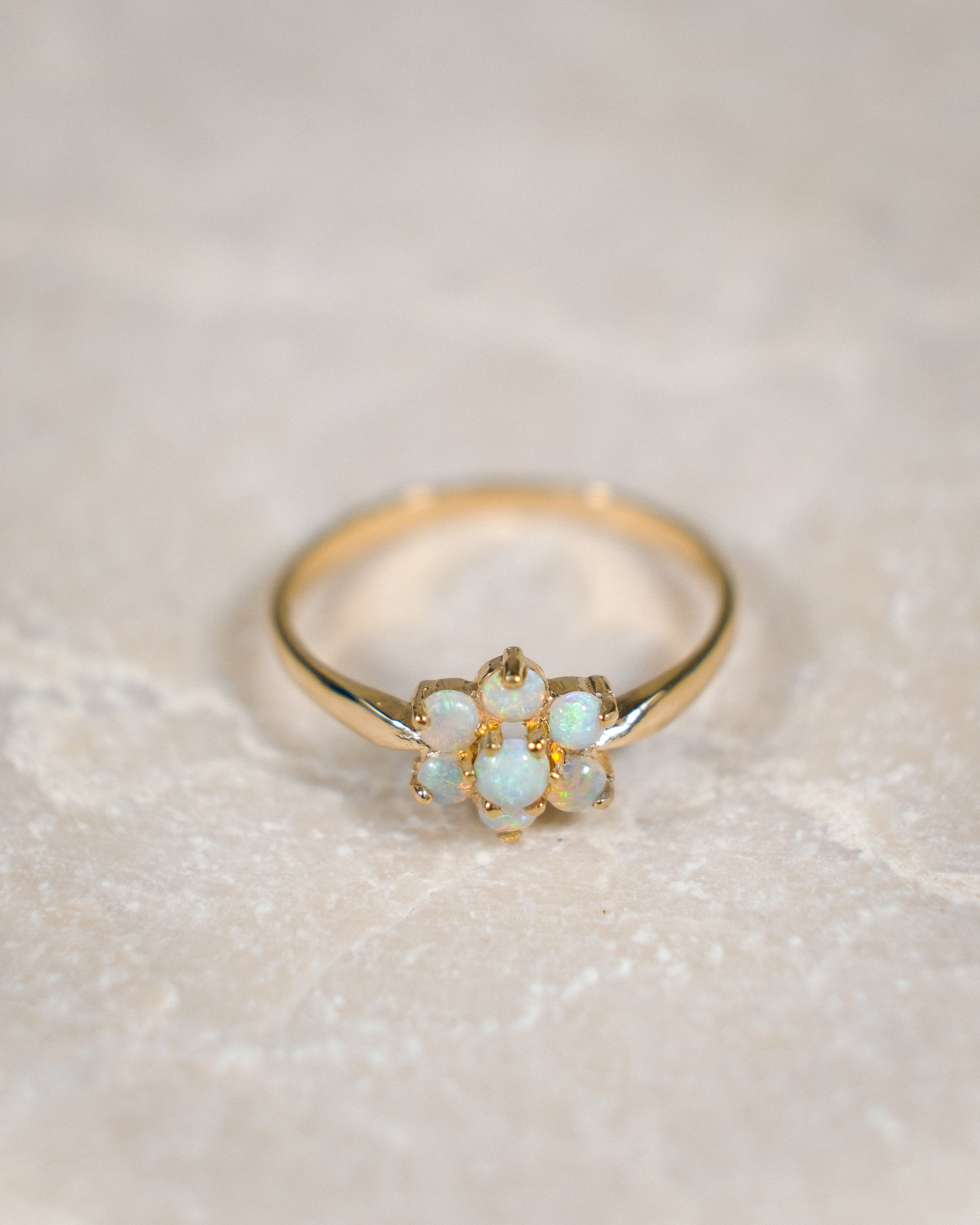 Adrienne • Vintage Opaal Cluster Ring