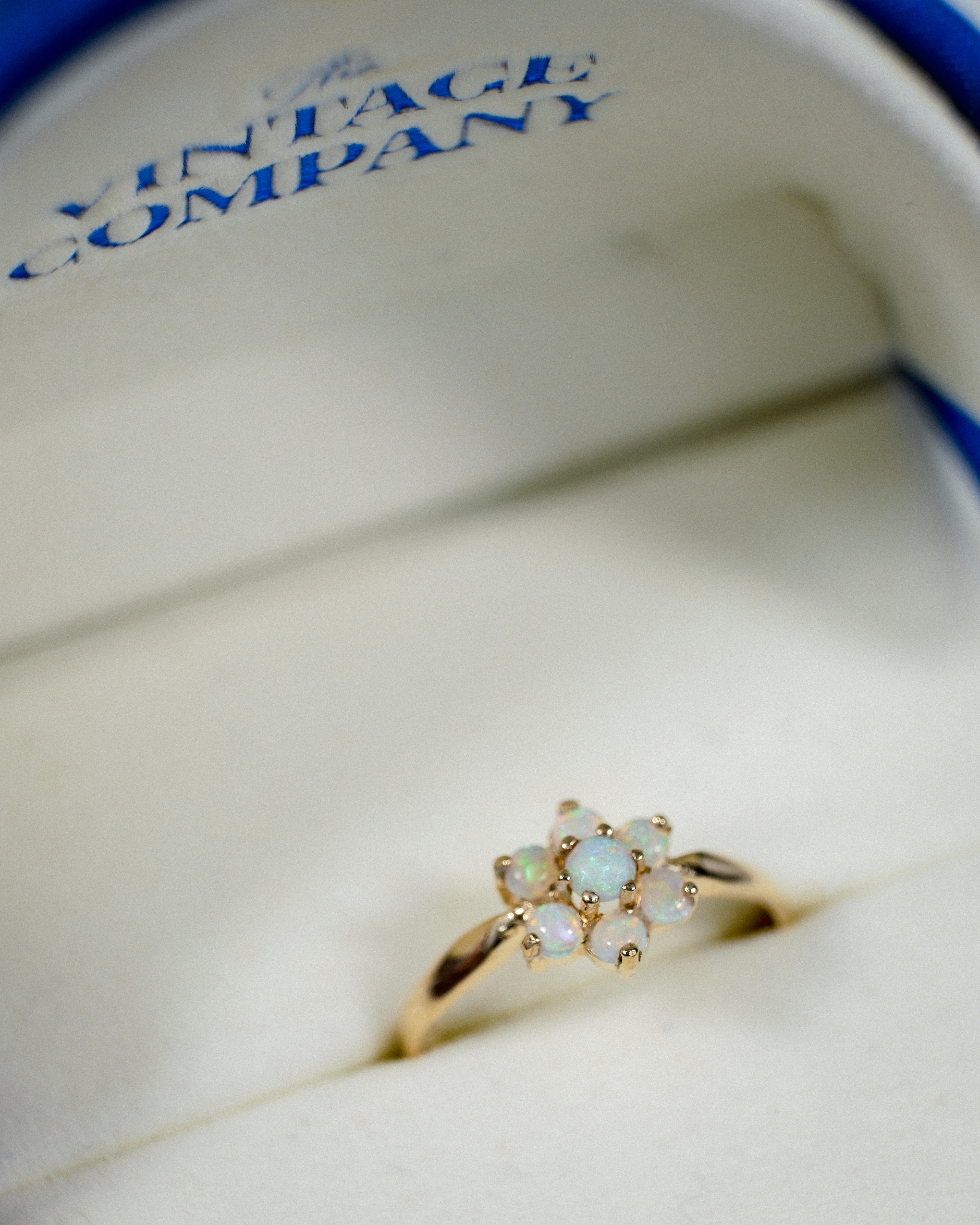 Adrienne • Vintage Opaal Cluster Ring