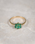 Anaïs • Vintage Smaragd Cluster Ring