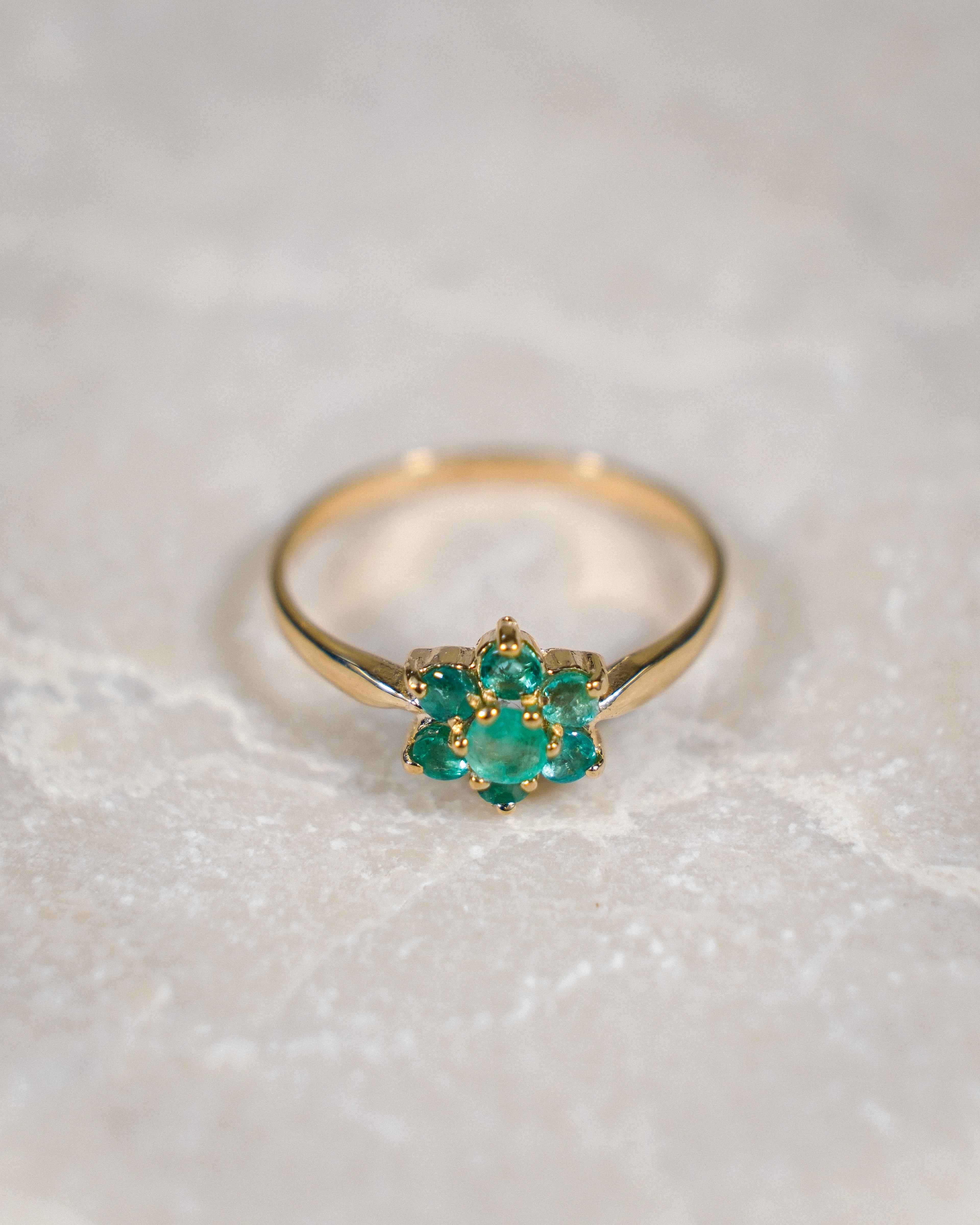Anaïs • Vintage Smaragd Cluster Ring