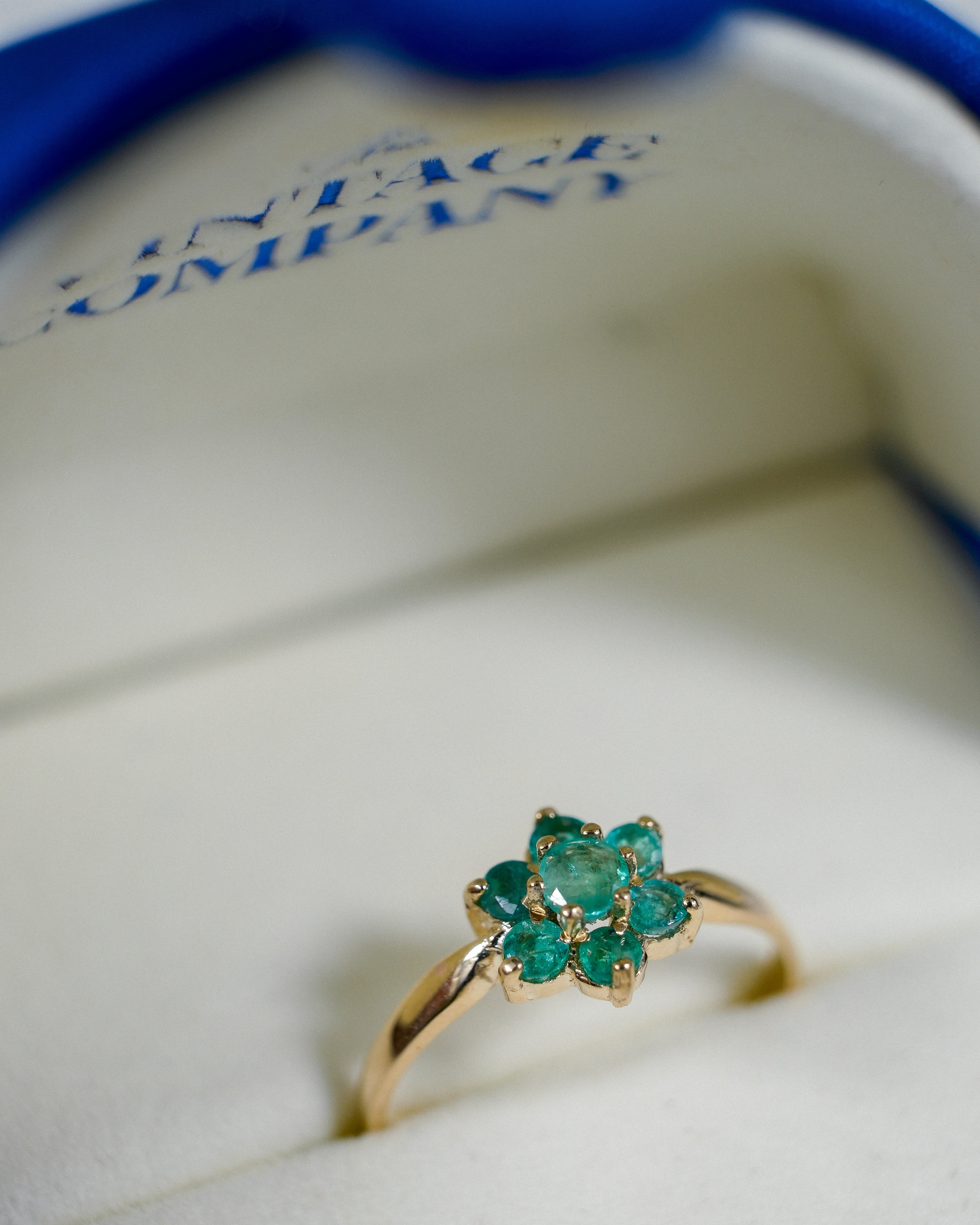 Anaïs • Vintage Smaragd Cluster Ring