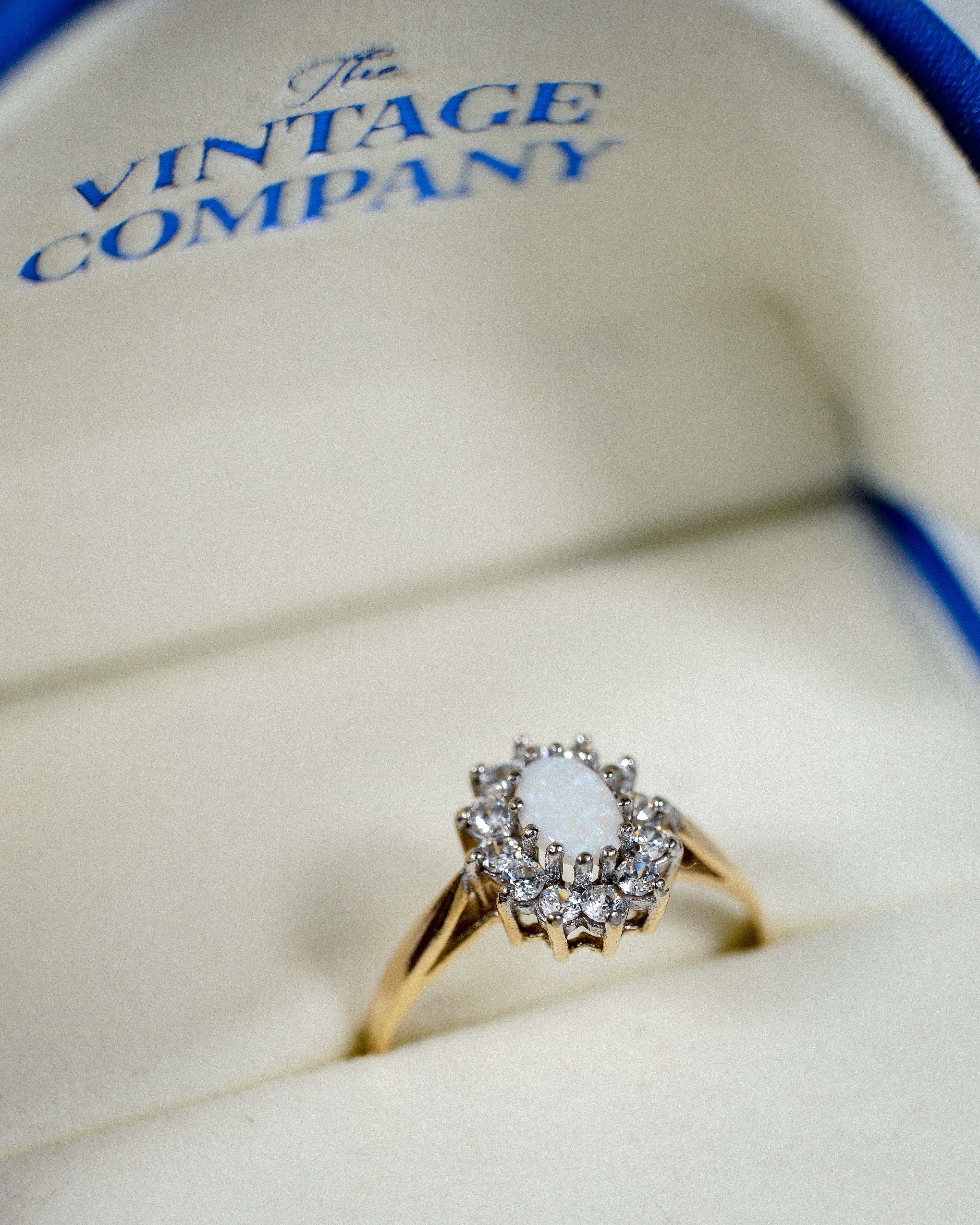 Avelisse • Vintage Opaal & Zirkonia Dress Ring
