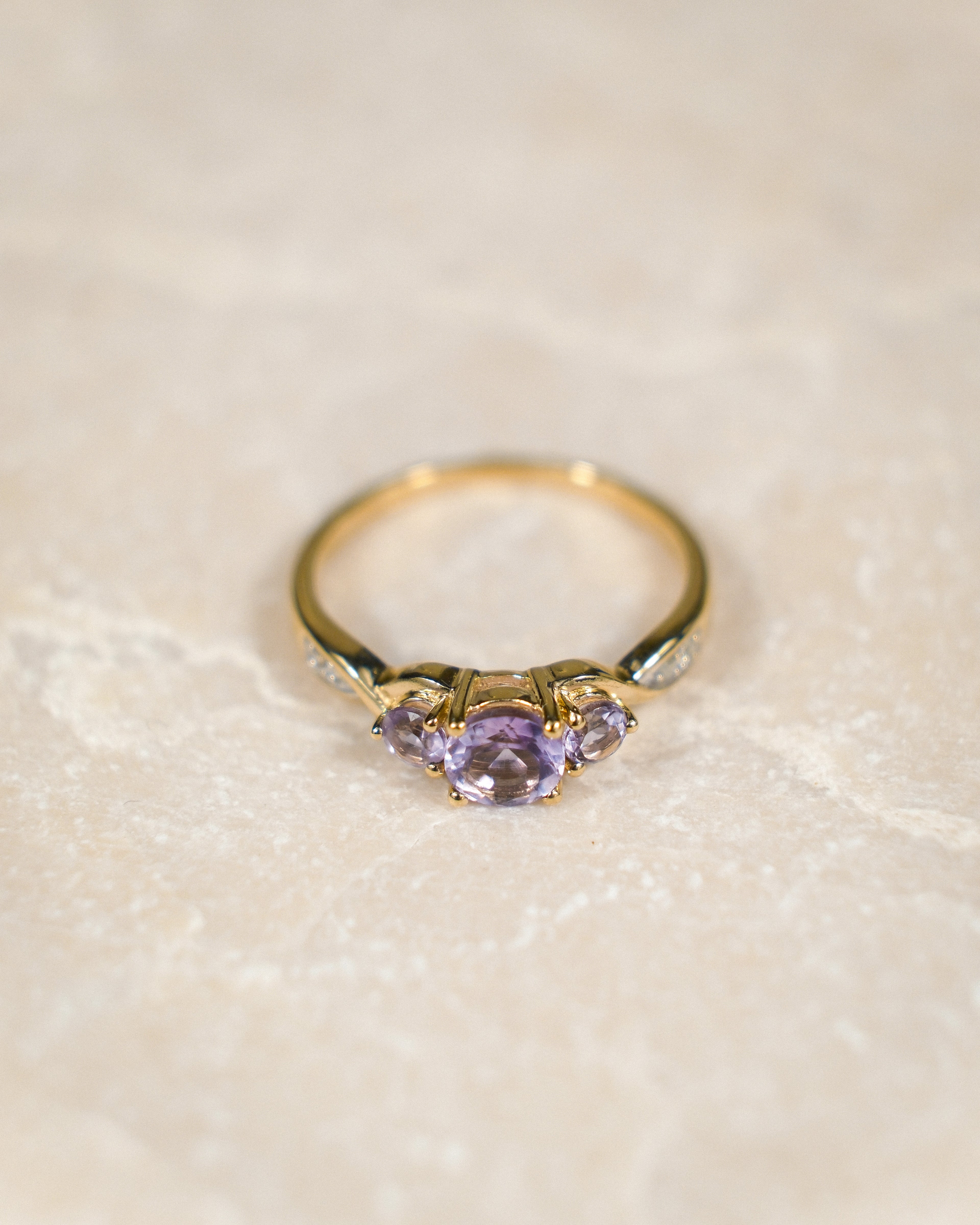 Coralie • Vintage Amethist & Diamant Dress Ring
