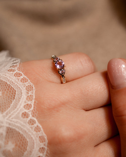 Coralie • Vintage Amethist & Diamant Dress Ring