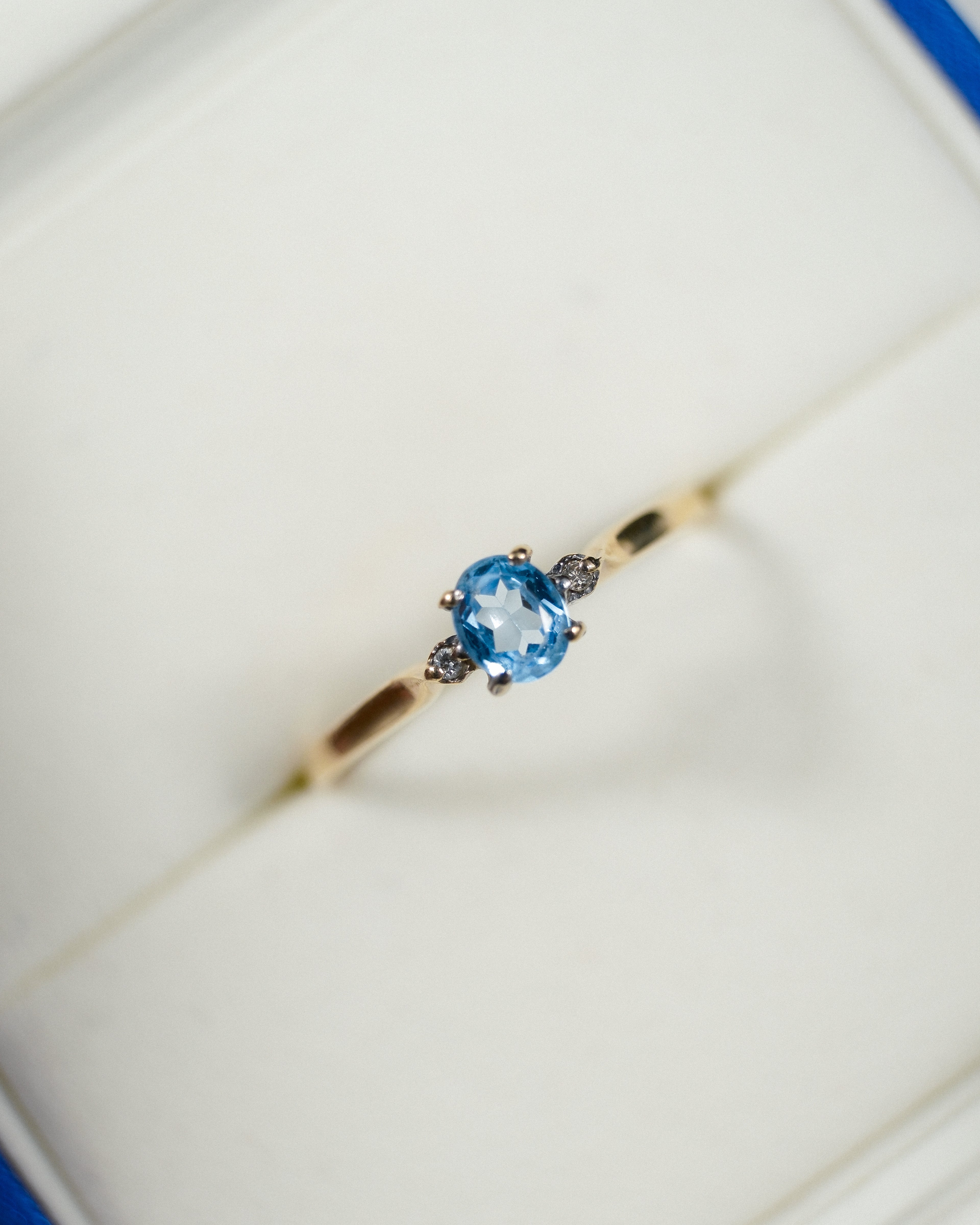 Eleanore • Vintage Topaas & Diamant Dress Ring