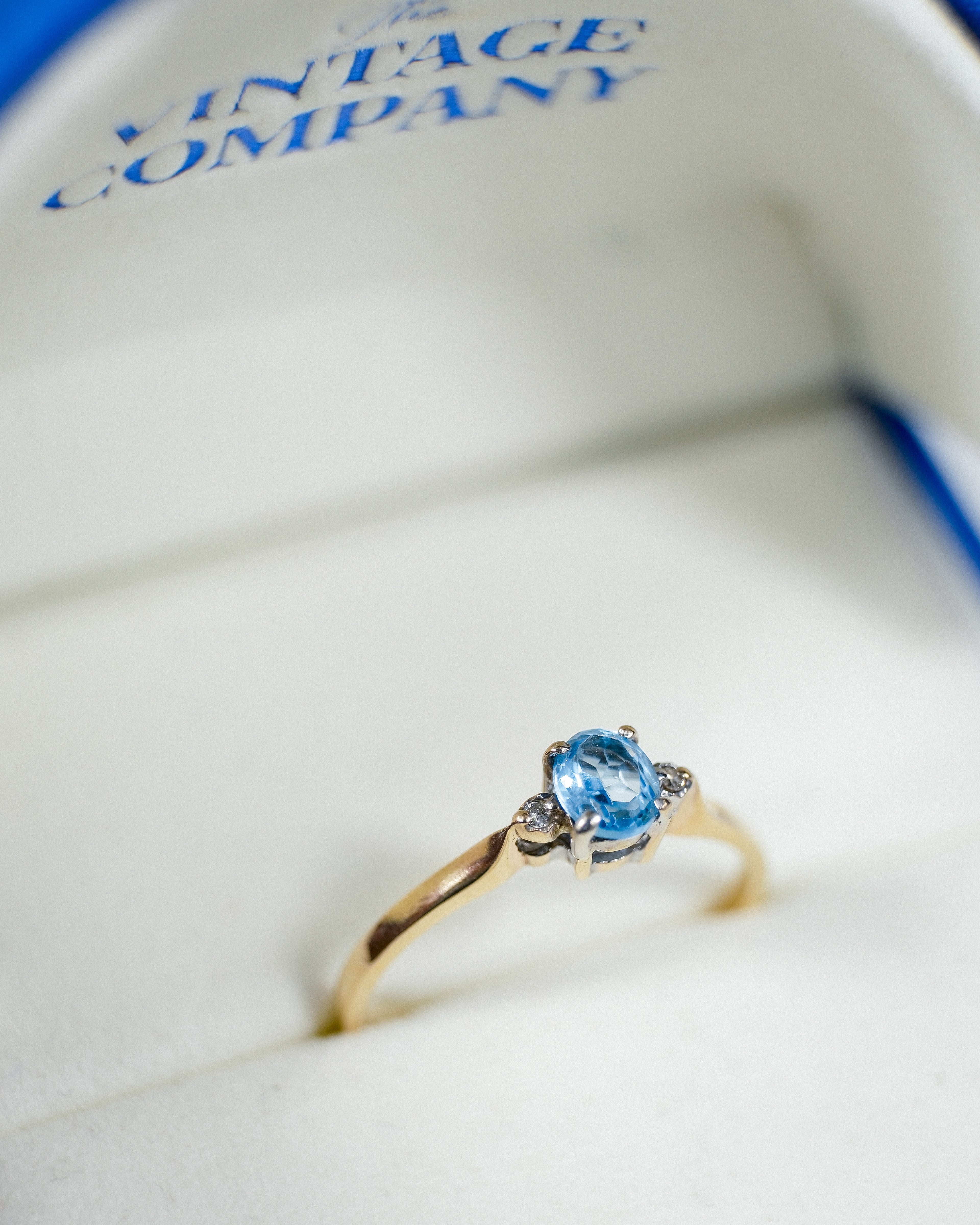 Eleanore • Vintage Topaas & Diamant Dress Ring