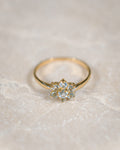 Elisanne • Vintage Aquamarijn Cluster Ring